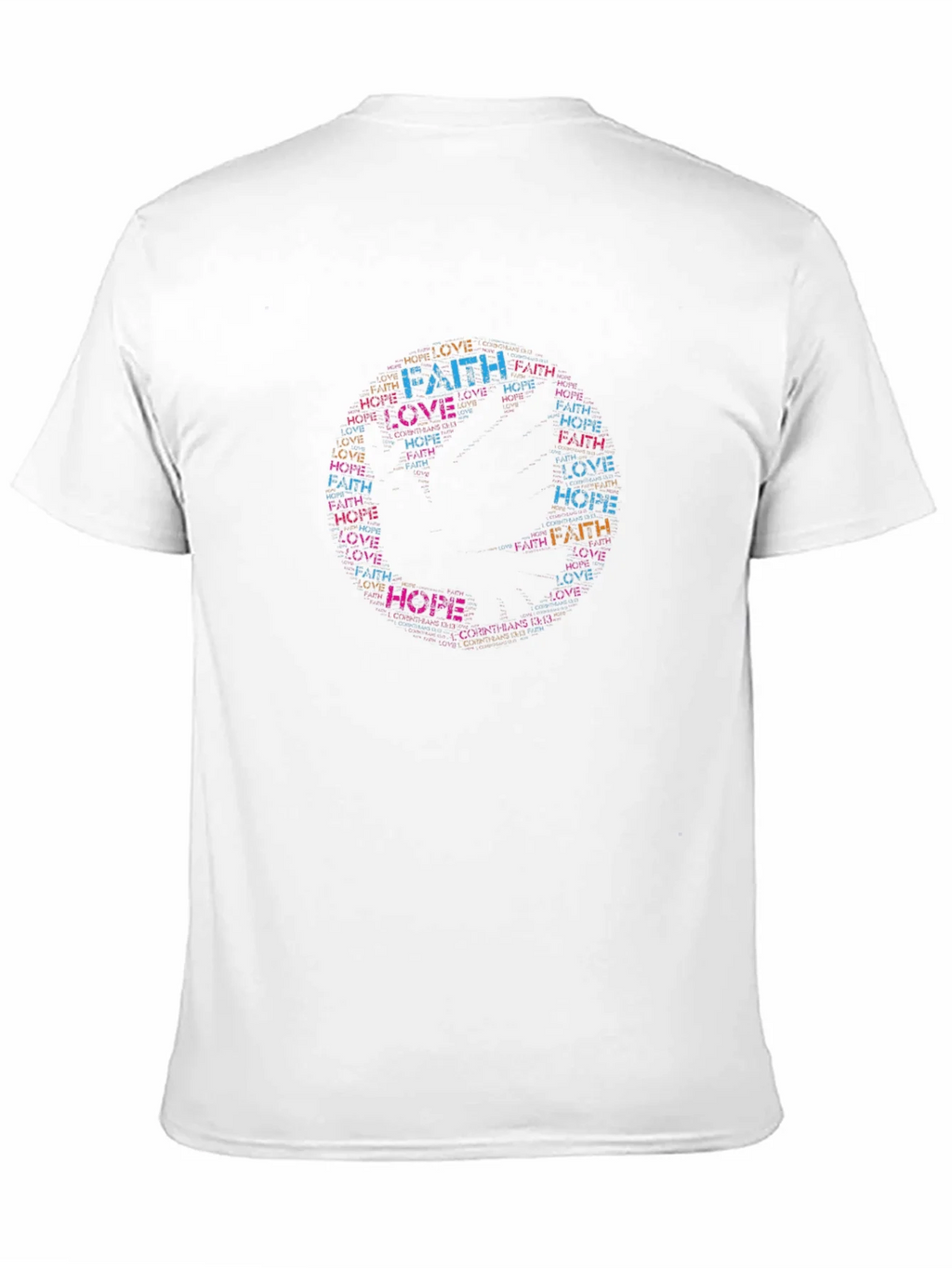 Faith Hope Love Word Art T-Shirt