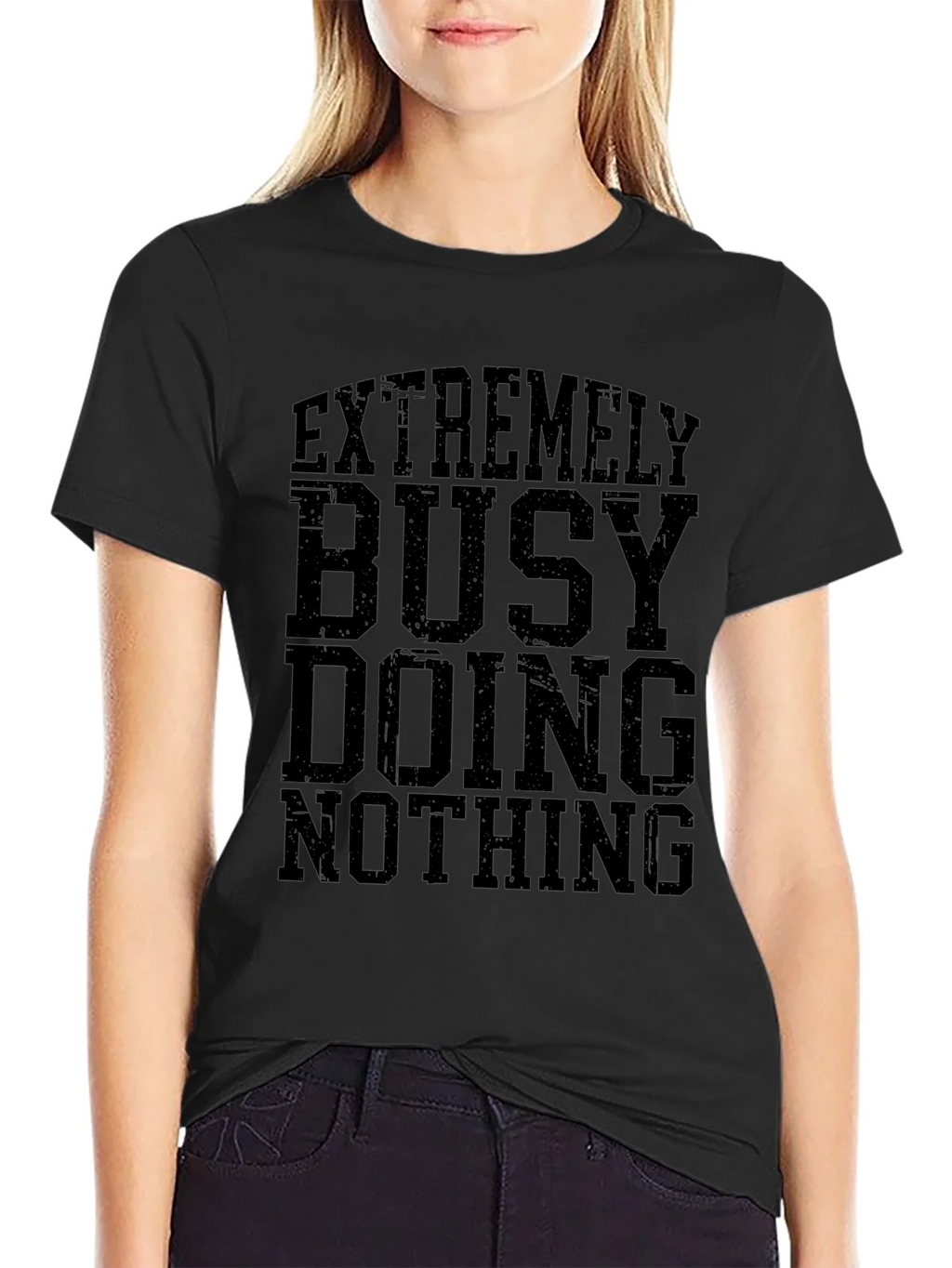 Extremely Busy Doing Nothing Graphic T-Shirt