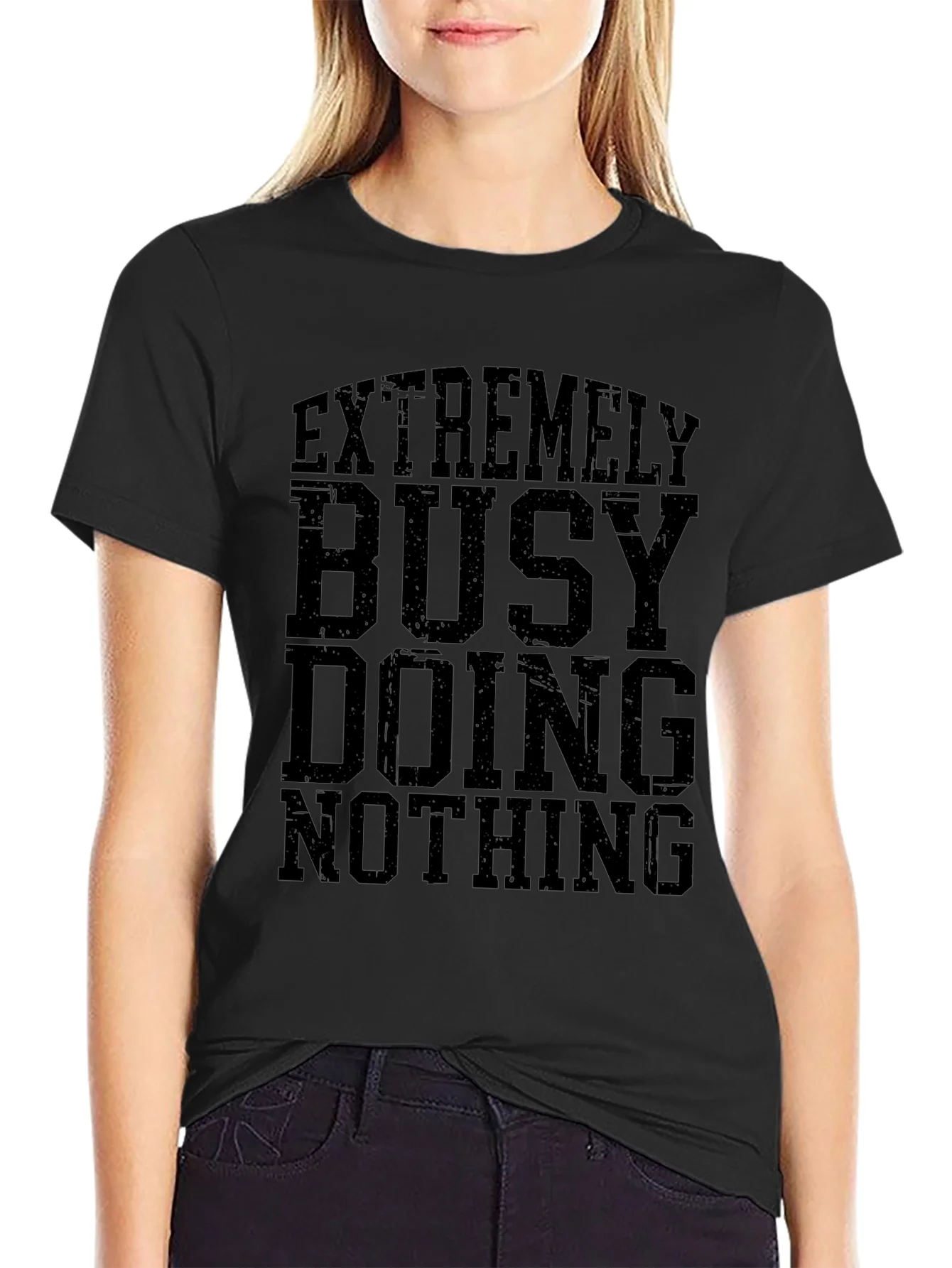 Extremely Busy Doing Nothing Graphic T-Shirt