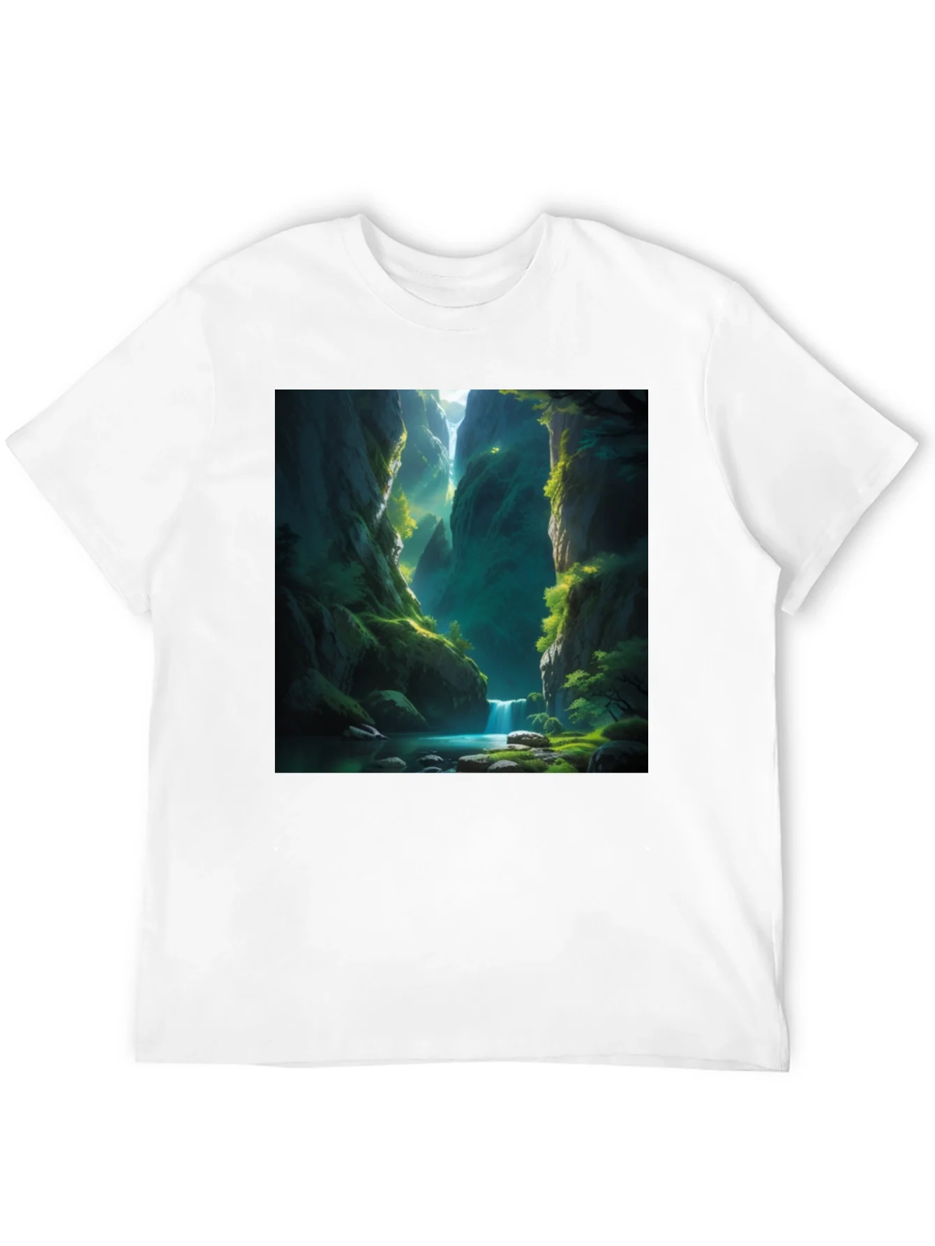 Natures Path Tee: Black Graphic T-Shirt