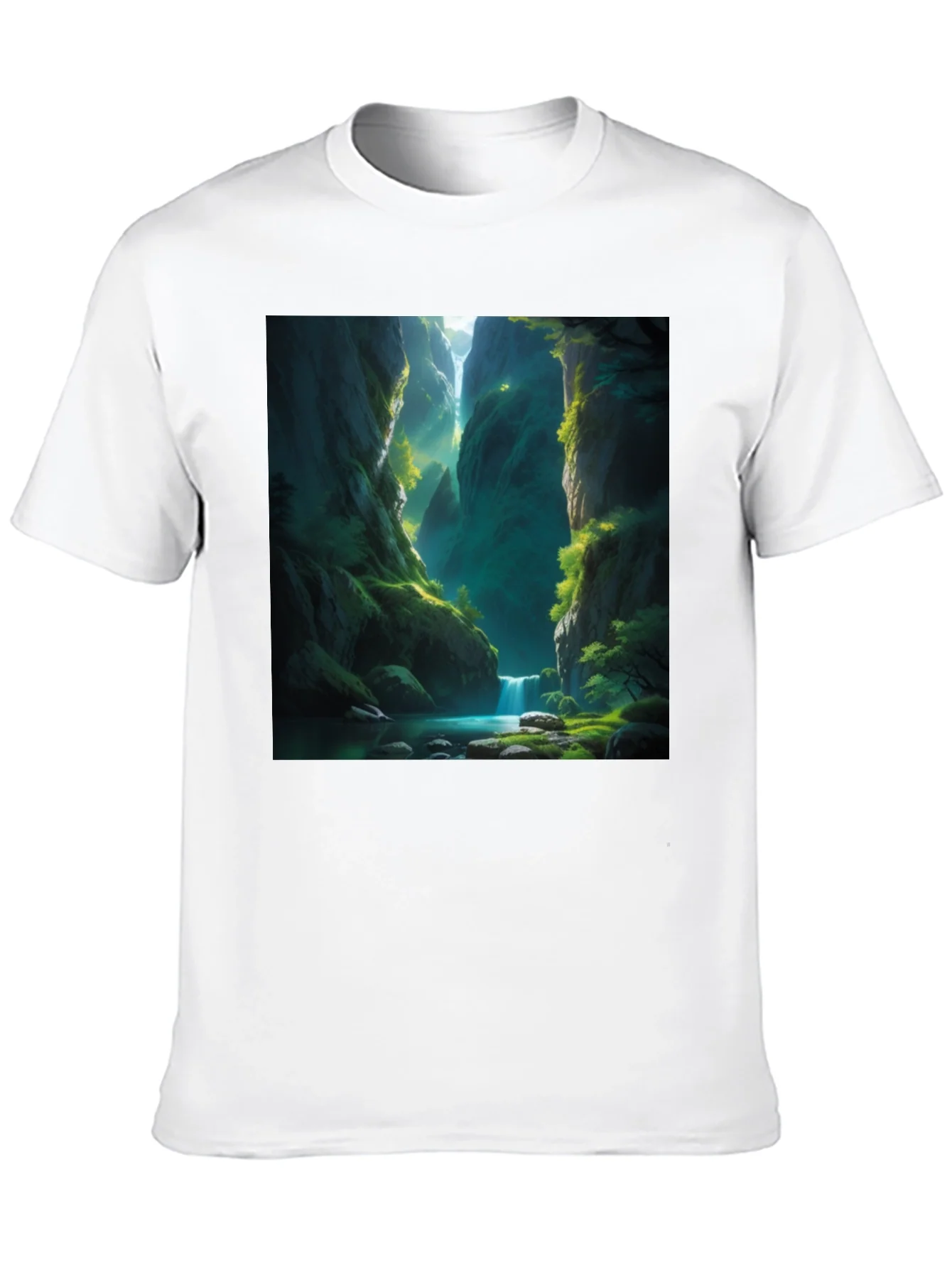 Natures Path Tee: Black Graphic T-Shirt