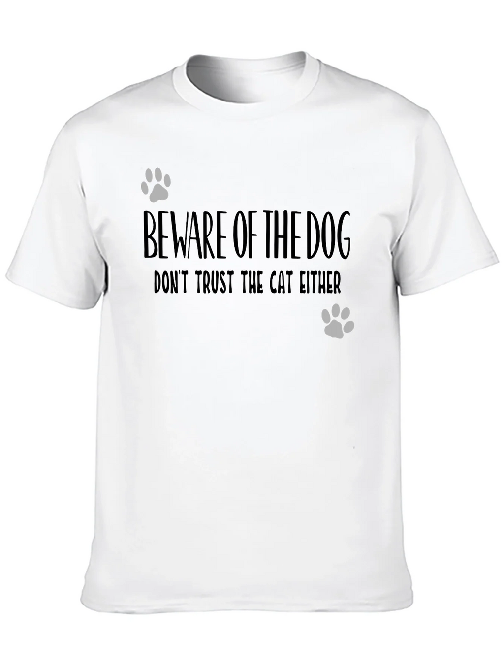 Beware of Dog Funny Graphic Tee