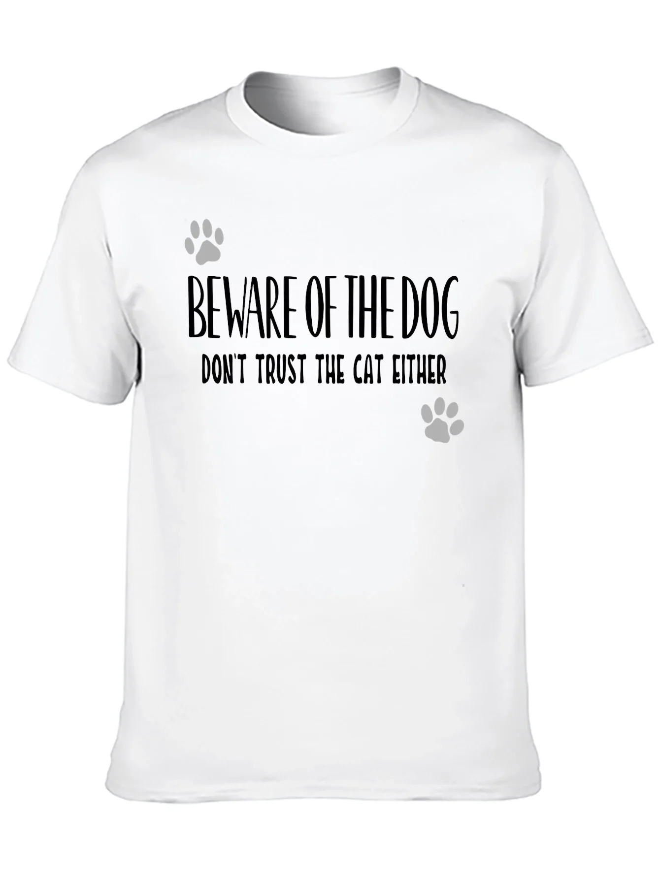Beware of Dog Funny Graphic Tee