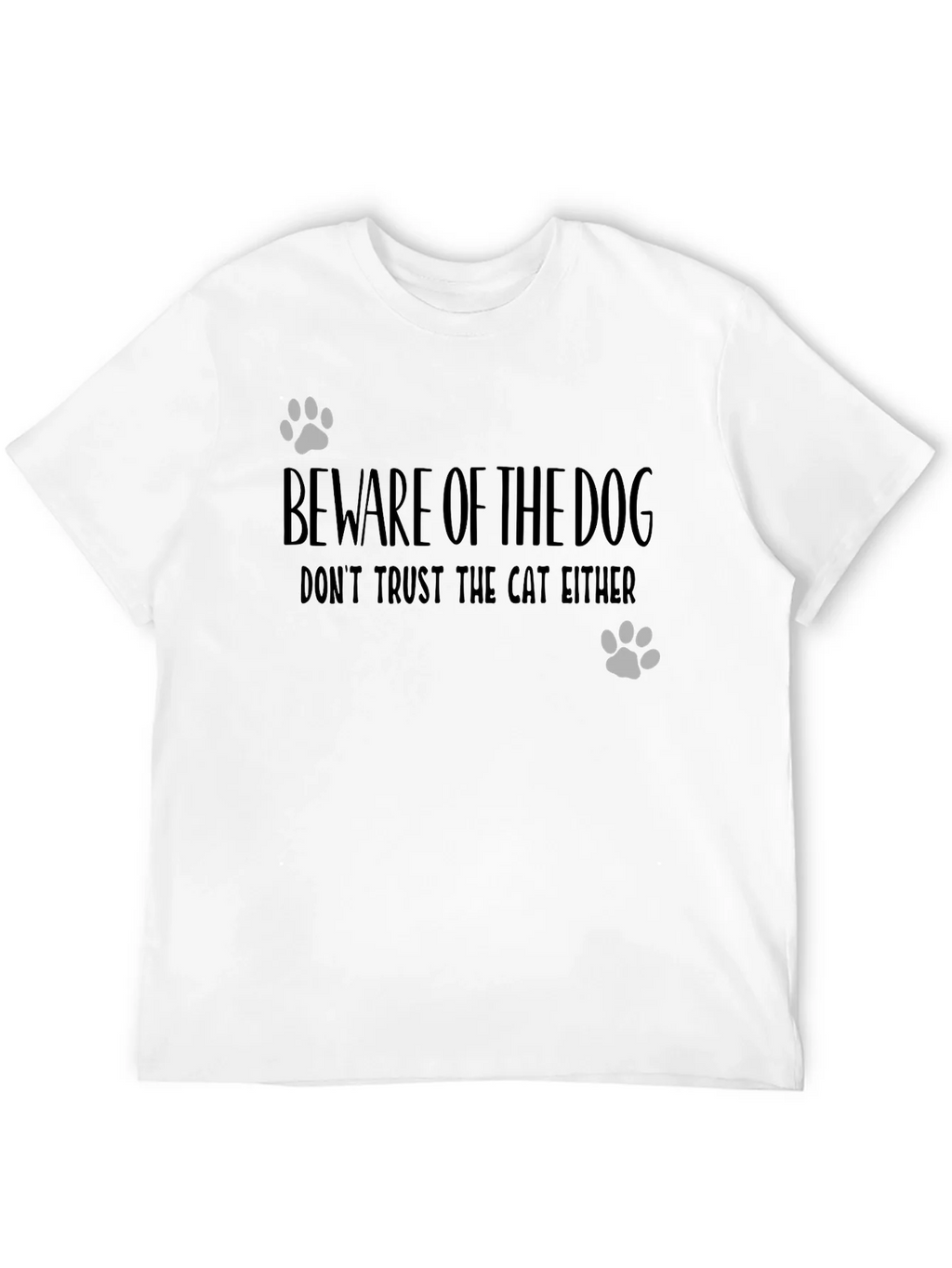 Beware of Dog Funny Graphic Tee