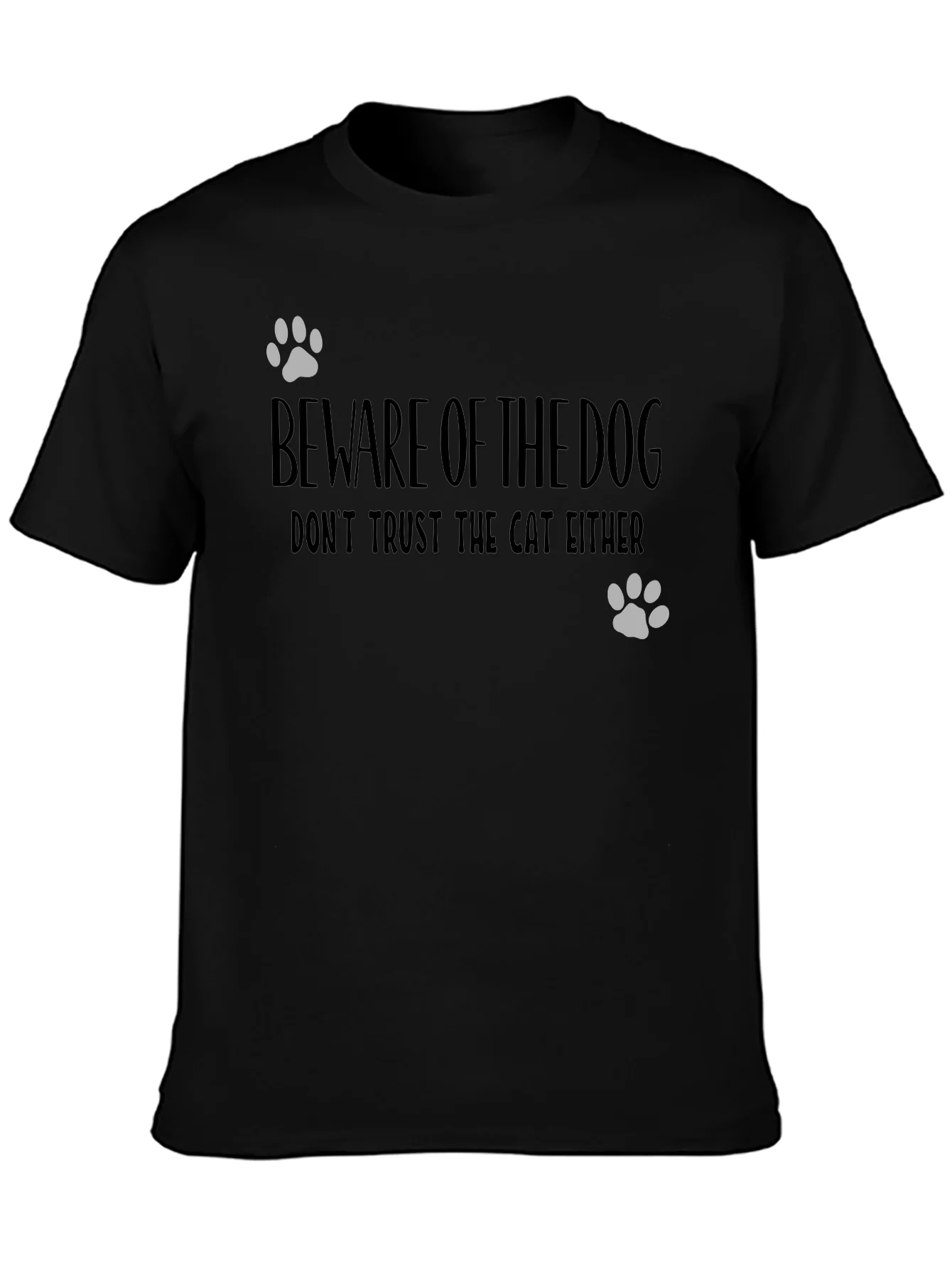 Beware of Dog Funny Graphic Tee