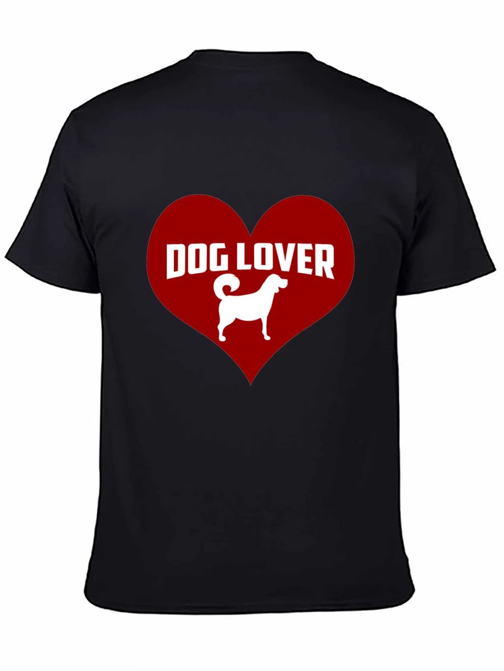 Dog Lover Graphic Tee - Heart Design