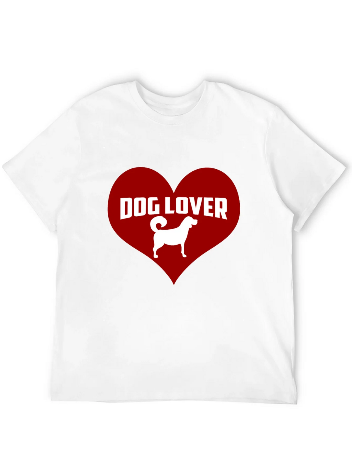 Dog Lover Graphic Tee - Heart Design