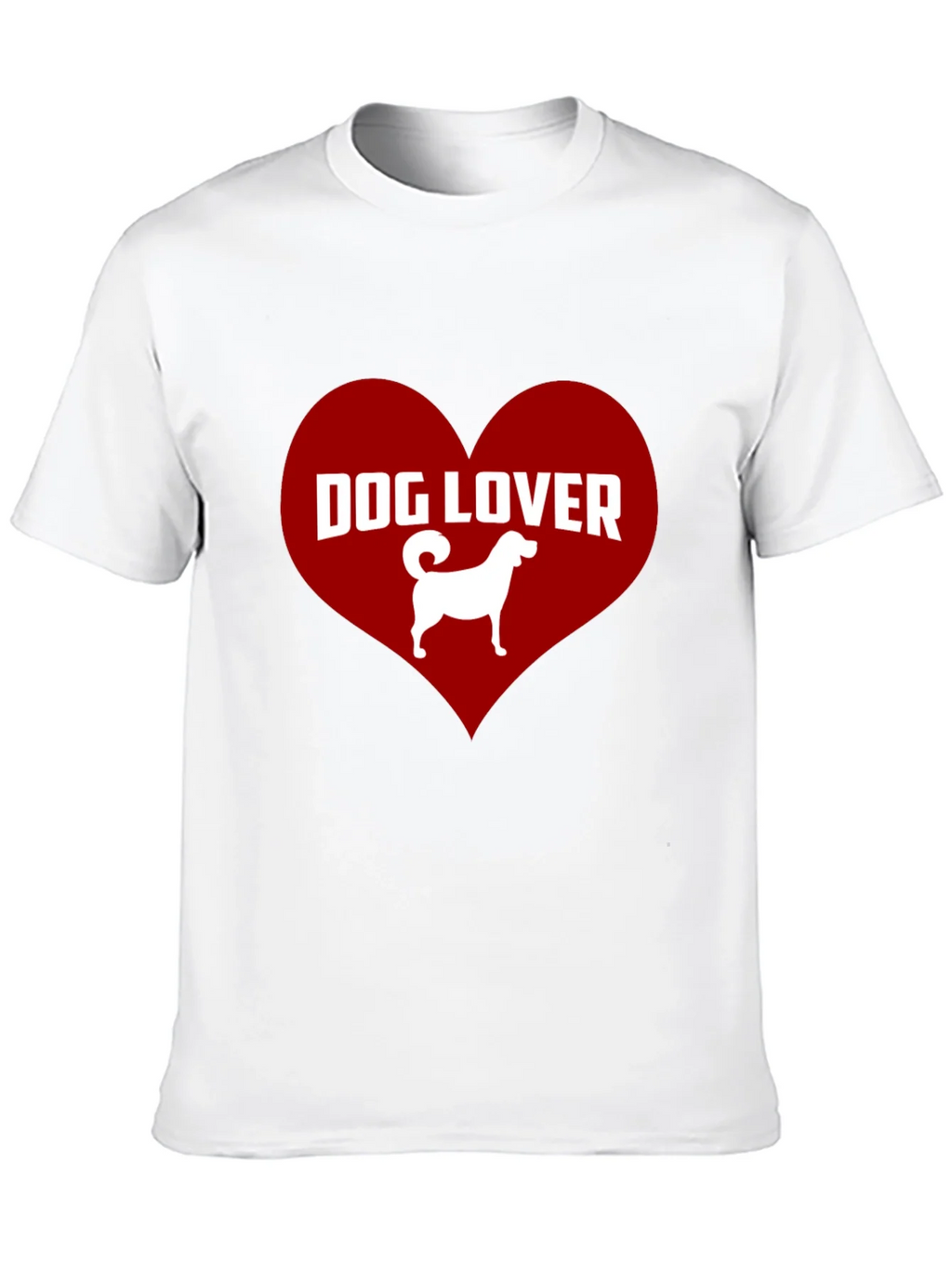 Dog Lover Graphic Tee - Heart Design