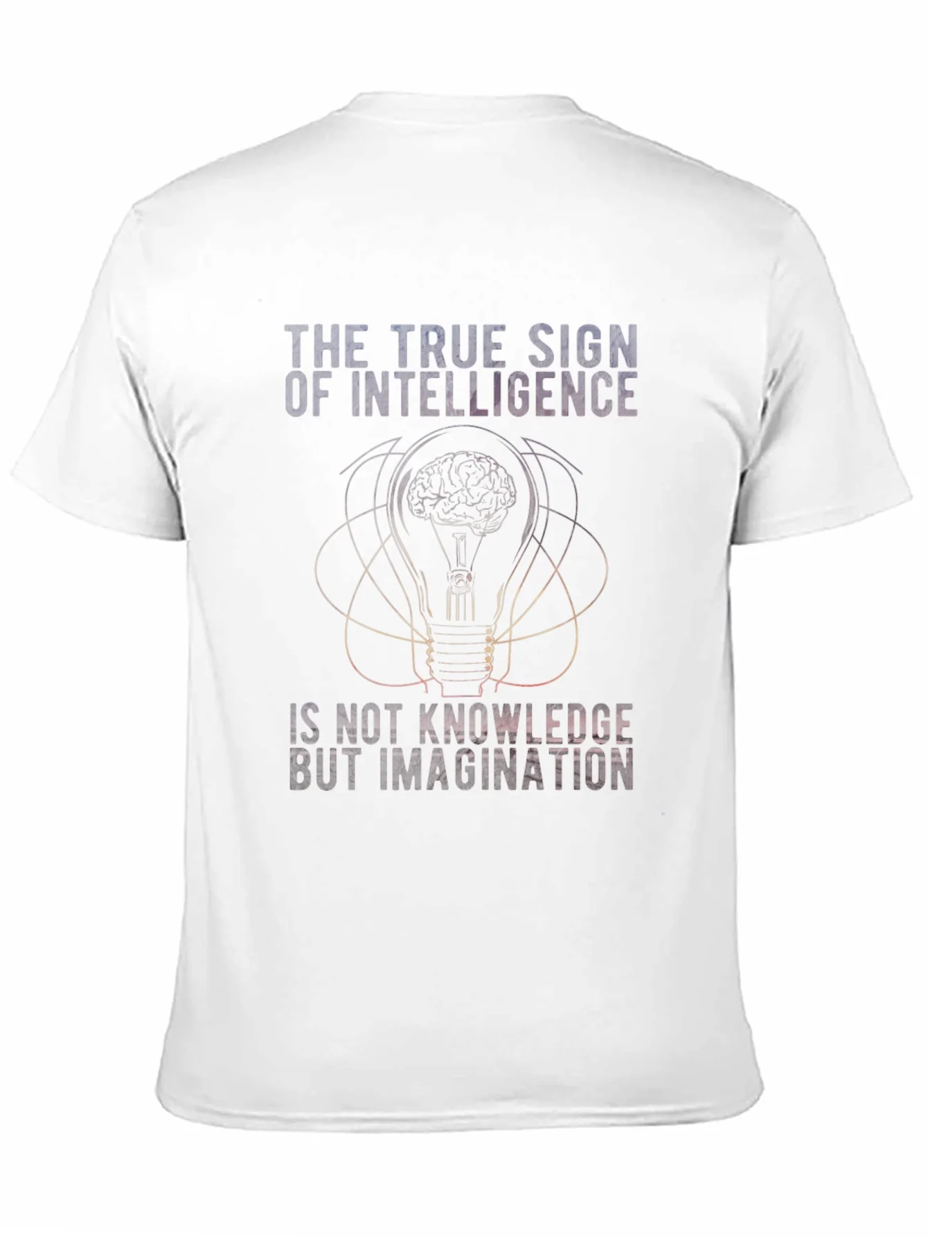 Intelligence Imagination Brain Light Bulb Graphic Tee