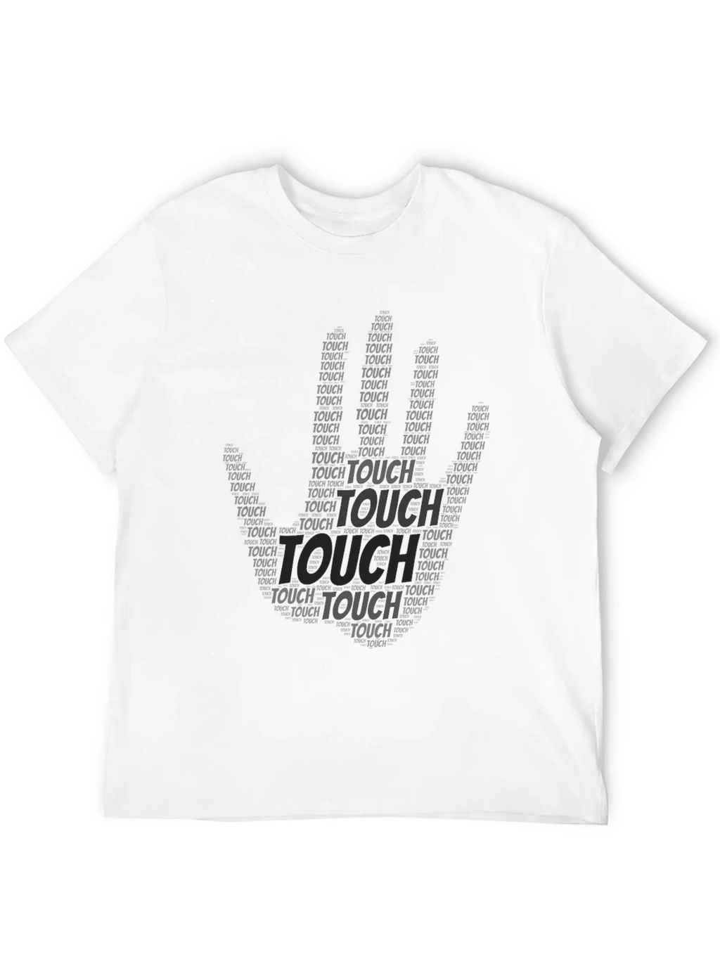 Black Touch Graphic Print T-Shirt
