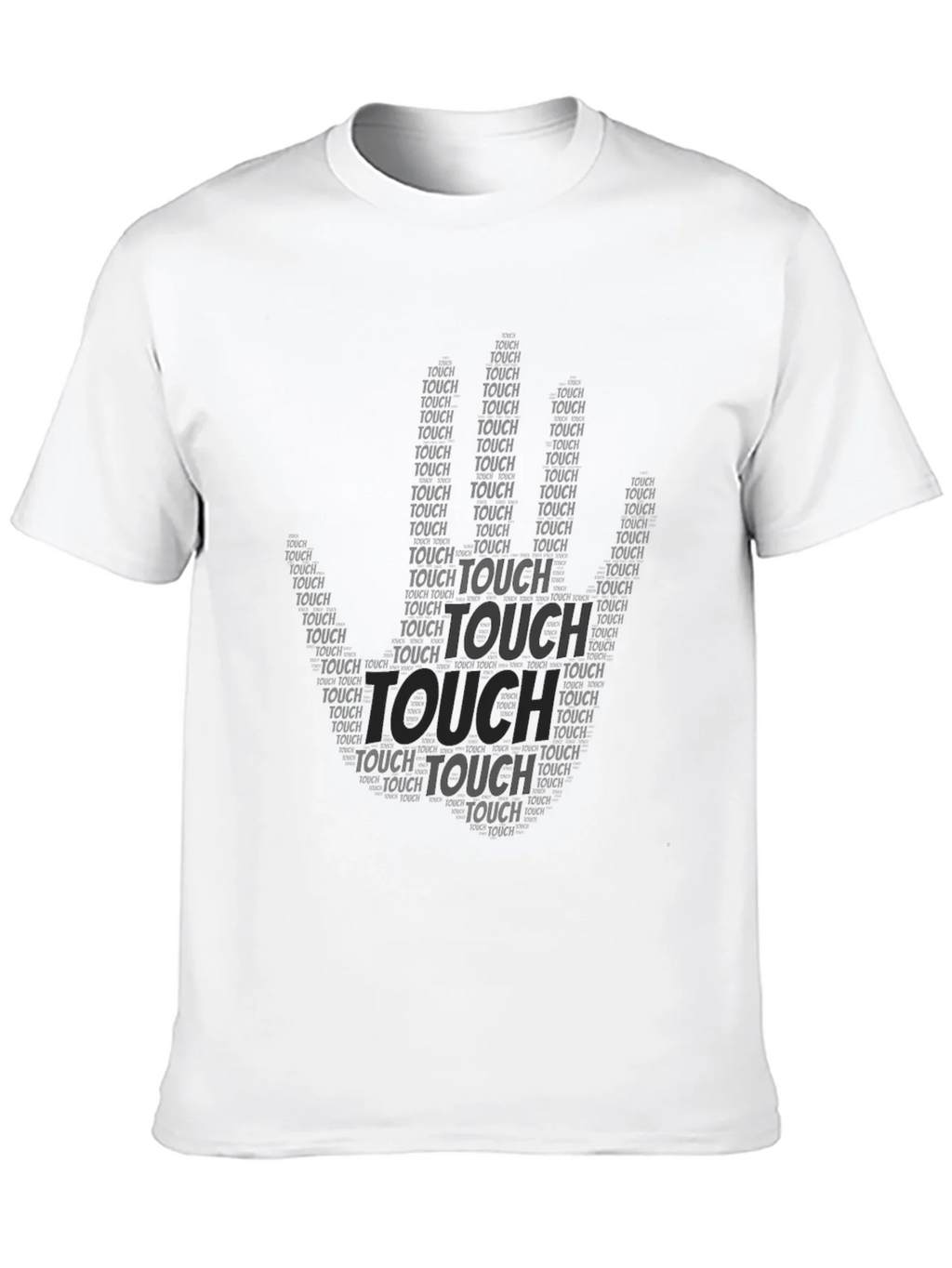 Black Touch Graphic Print T-Shirt
