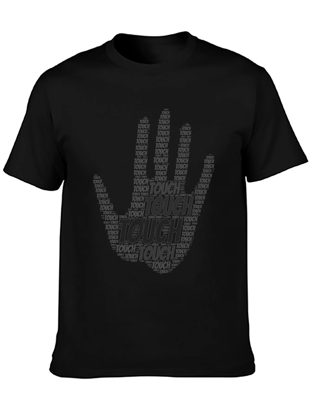 Black Touch Graphic Print T-Shirt