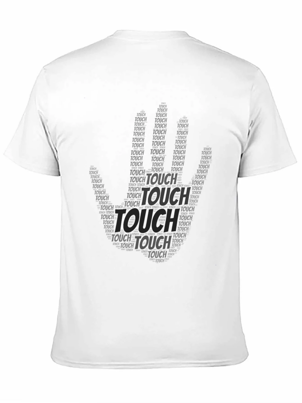Black Touch Graphic Print T-Shirt