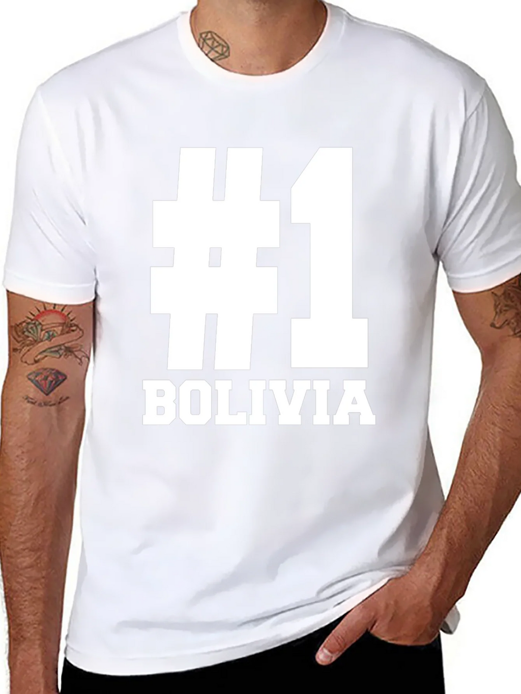 #1 Bolivia Black T-Shirt - Show Your Pride!