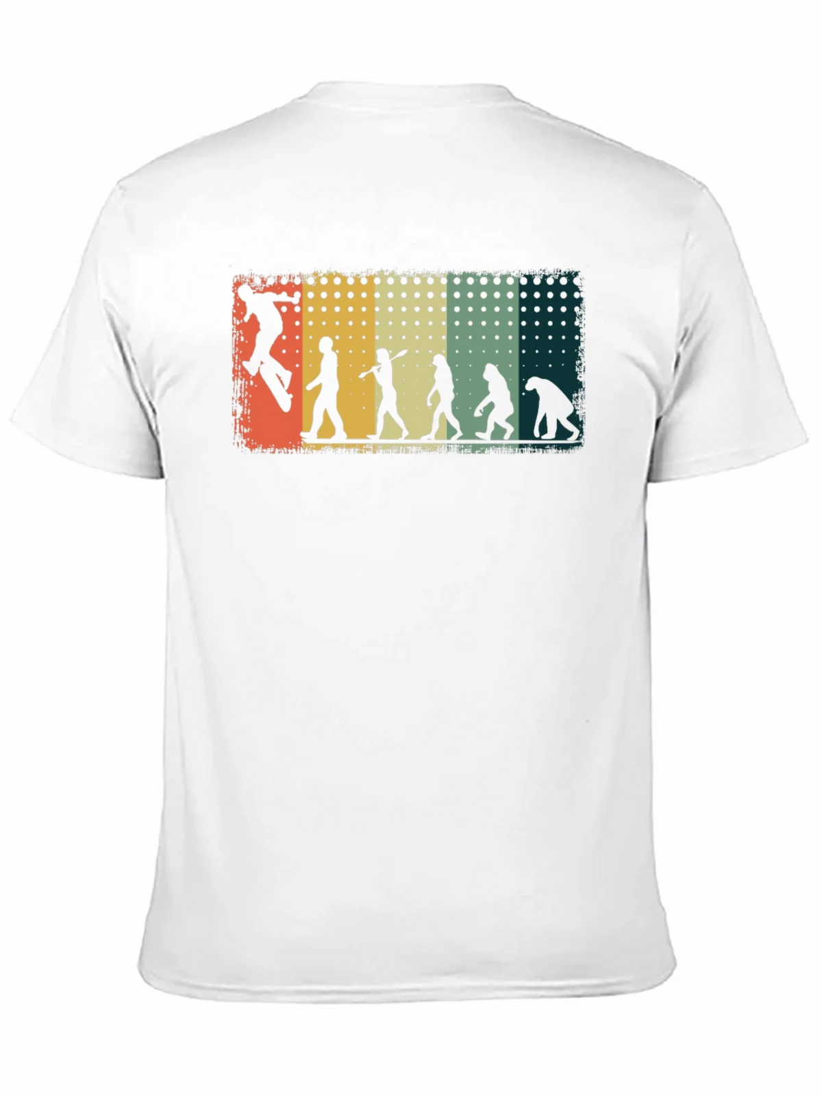 Skateboarding Evolution Graphic Tee - Black Cotton T-Shirt