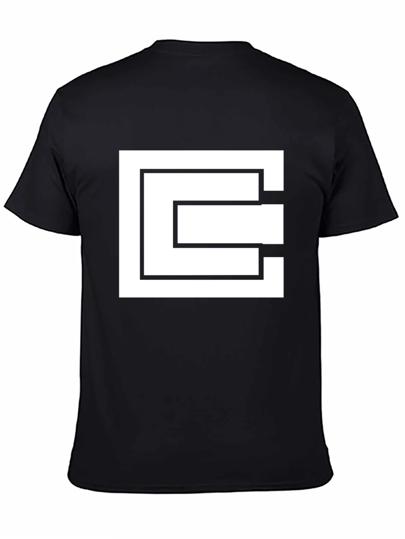 Geometric Square Black T-Shirt
