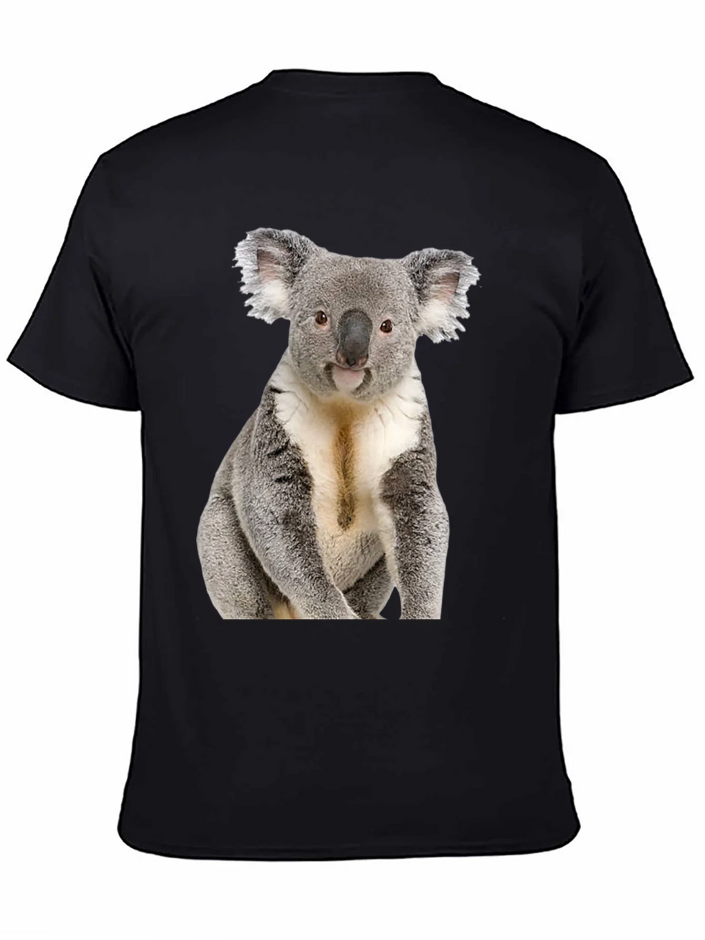 Koala Bear Graphic T-Shirt - Black Cotton Tee