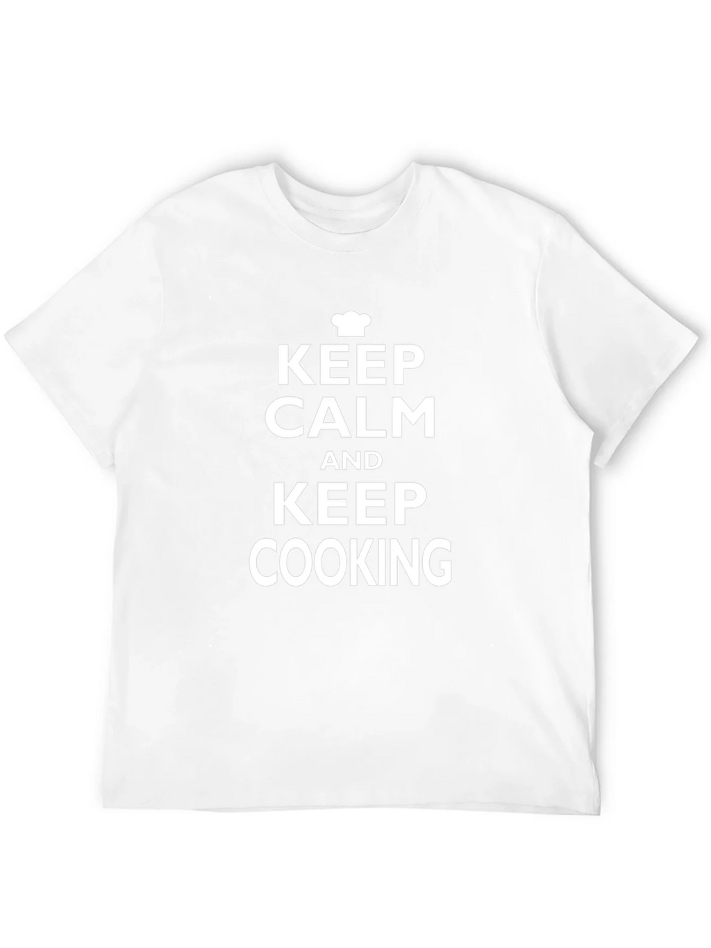 Keep Calm and Keep Cooking Black T-Shirt