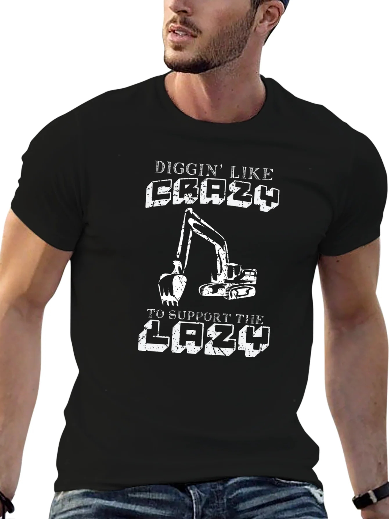 Diggin Like Crazy Mens Black T-Shirt