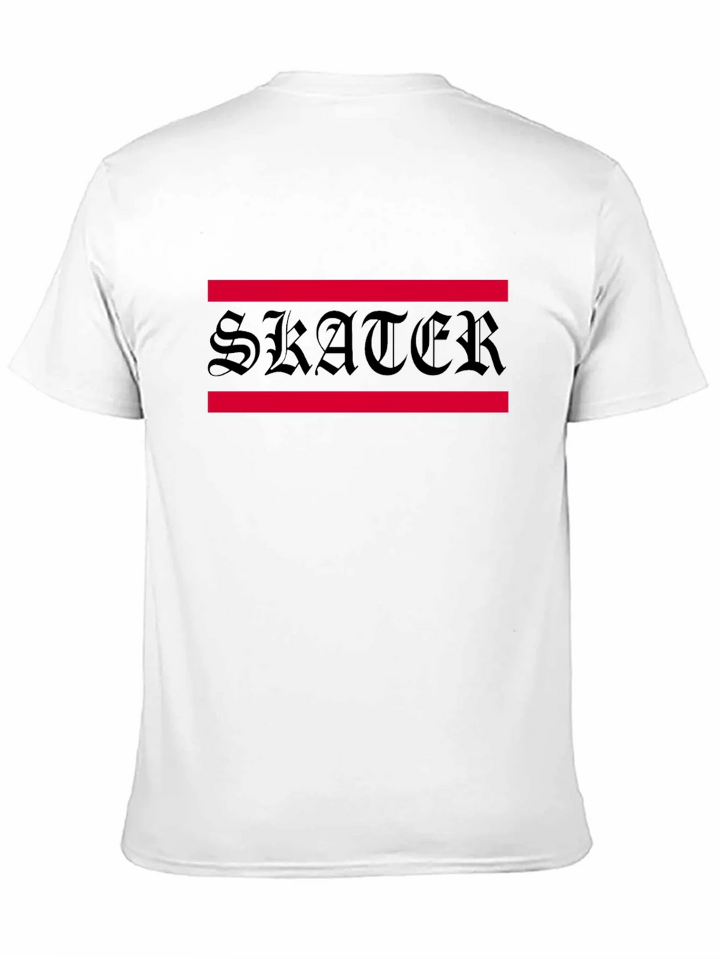 Skater Graphic Tee - Black Cotton Blend