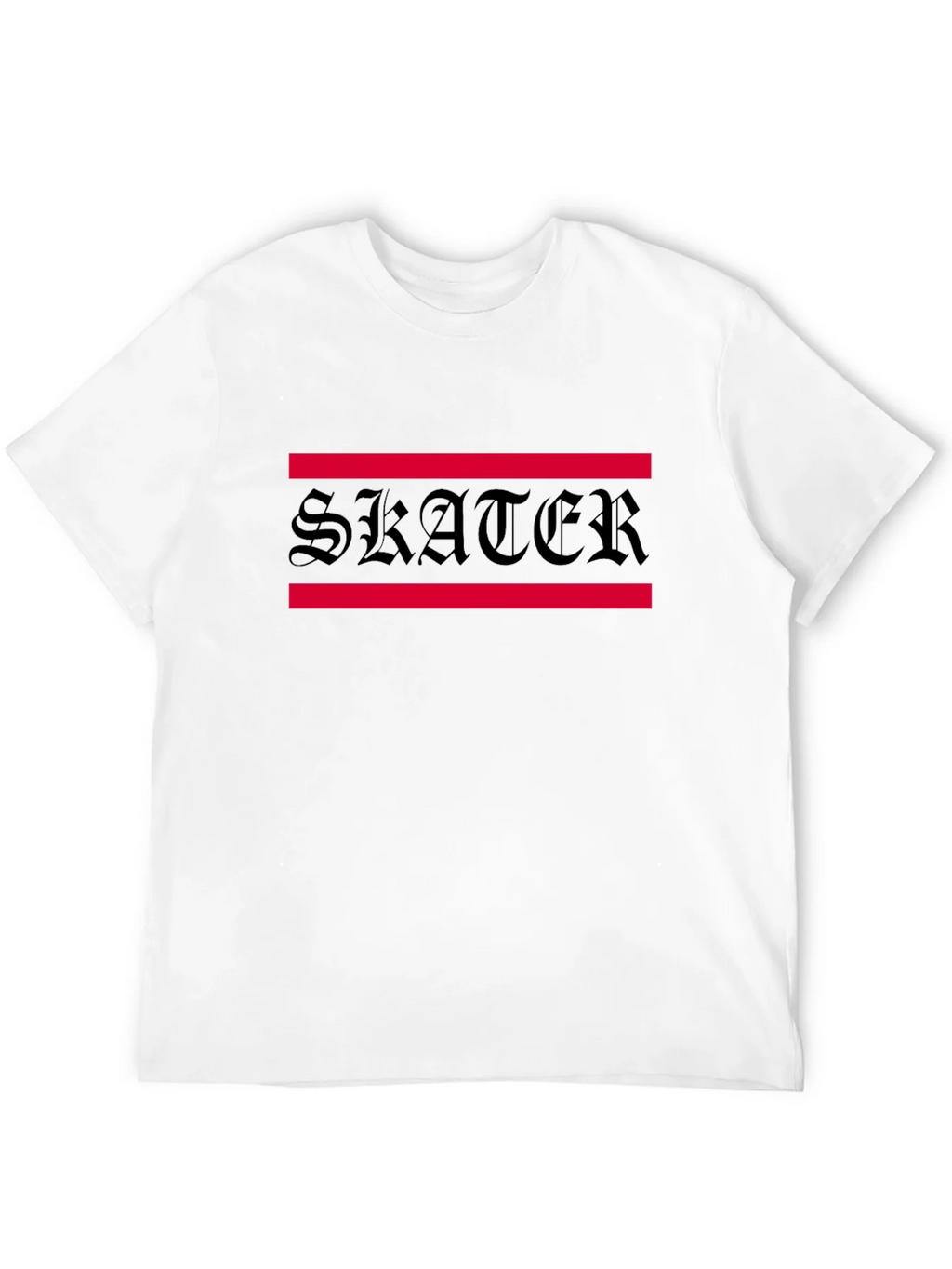 Skater Graphic Tee - Black Cotton Blend