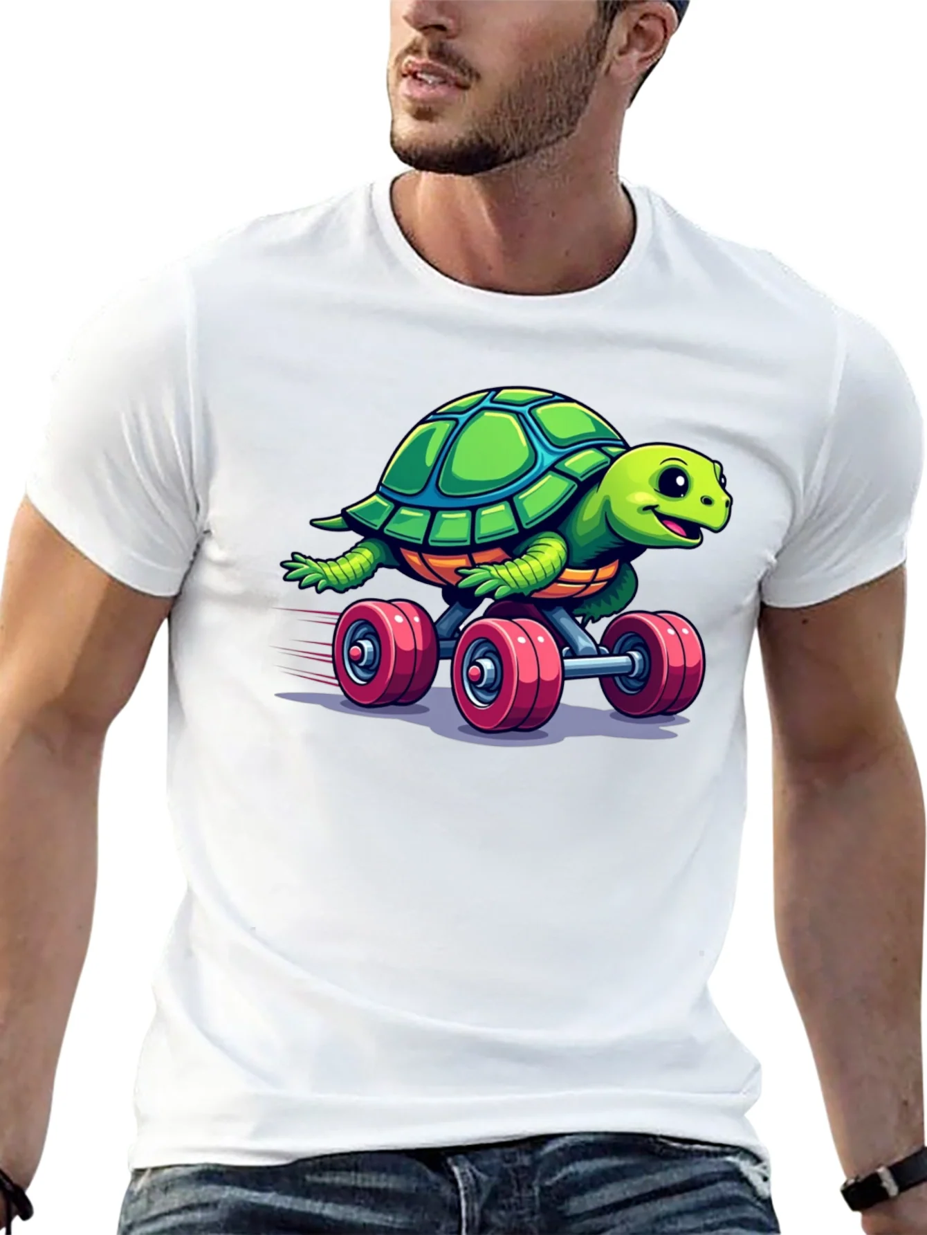 Turtle Skateboard Graphic Tee