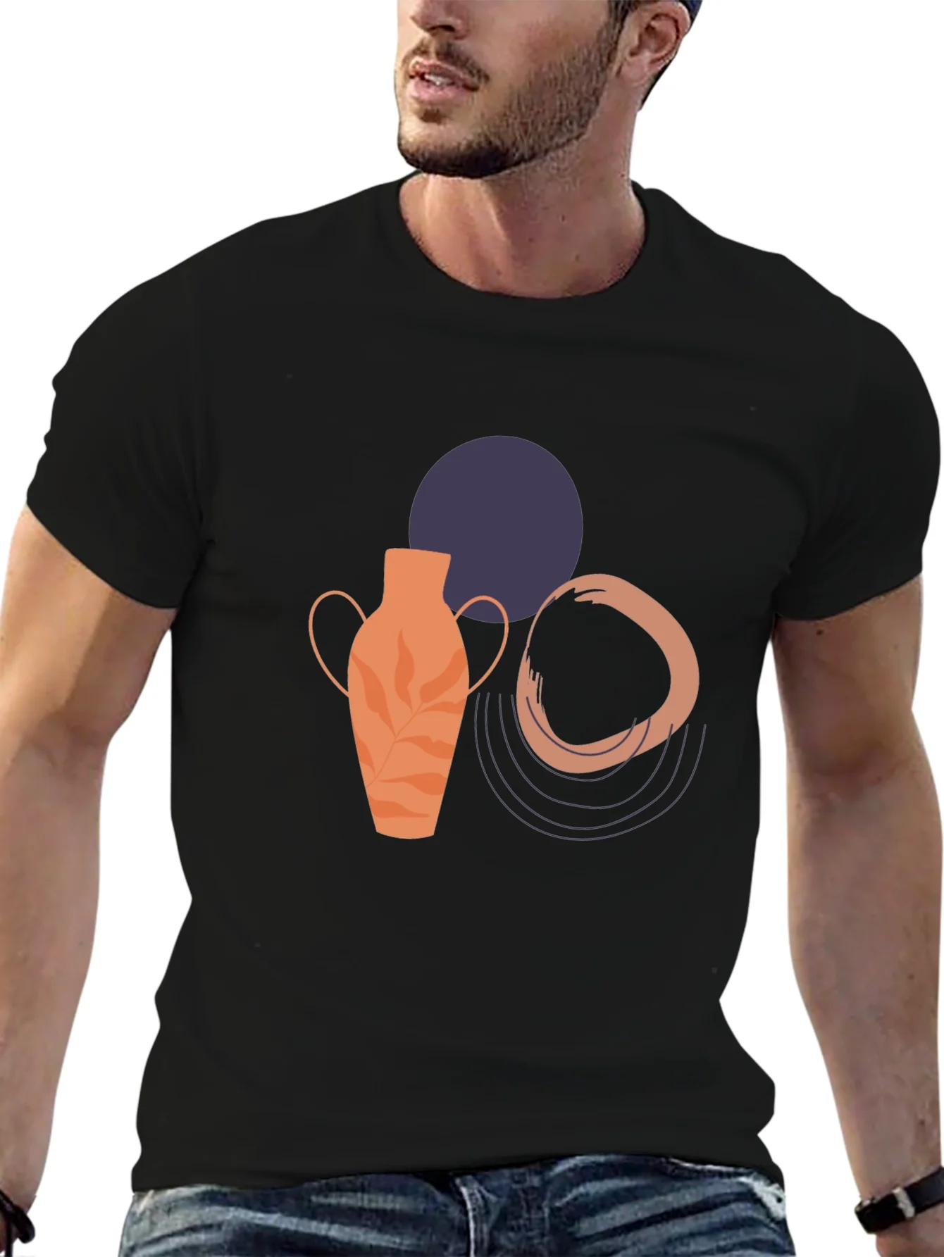 Abstract Art Graphic Tee - Modern Design