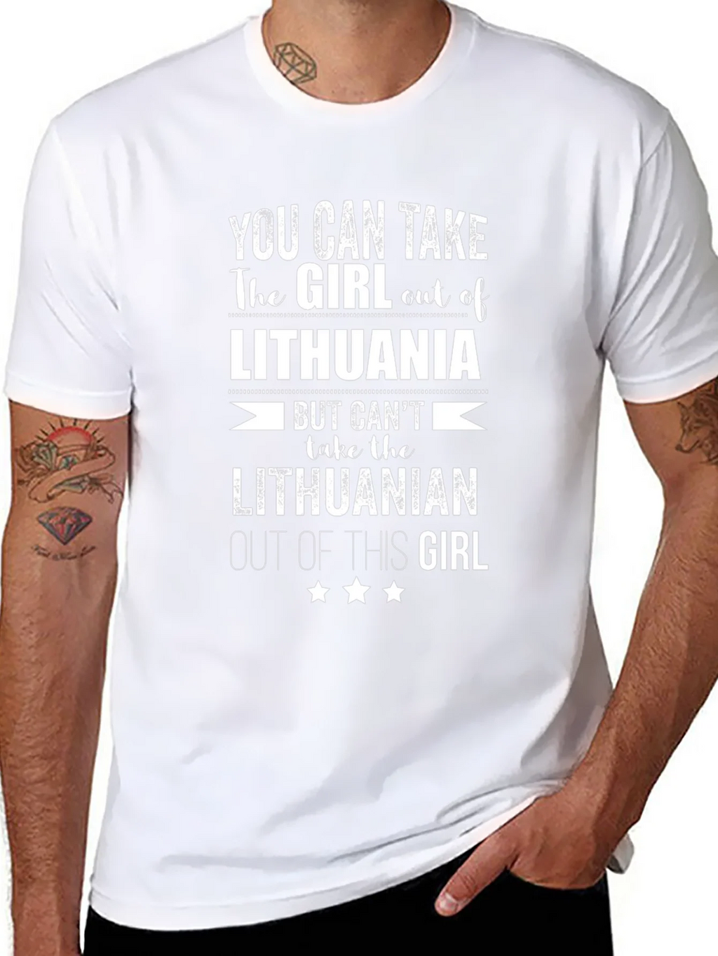 Lithuanian Girl T-Shirt - Unique Novelty Graphic Tee