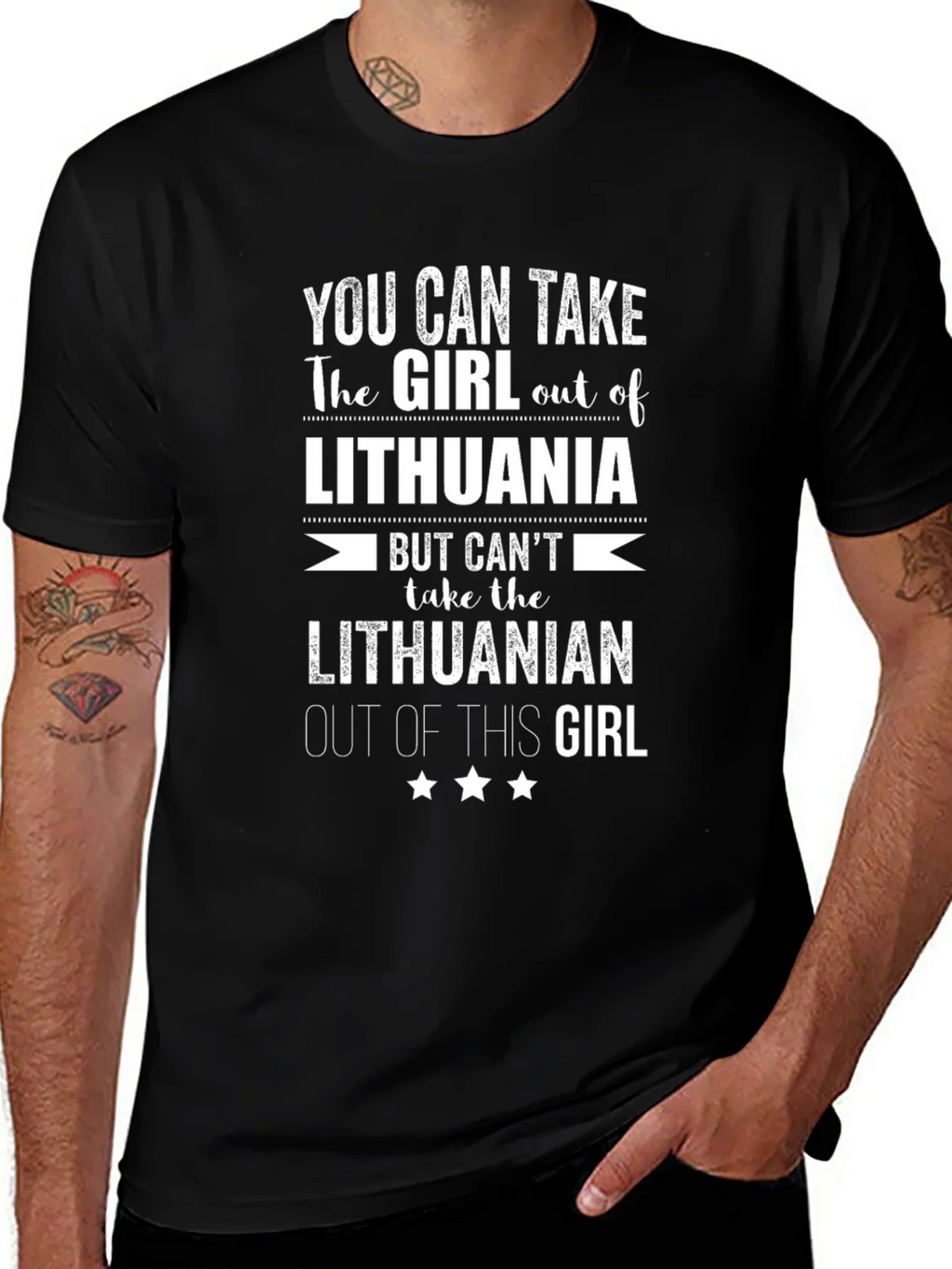 Lithuanian Girl T-Shirt - Unique Novelty Graphic Tee