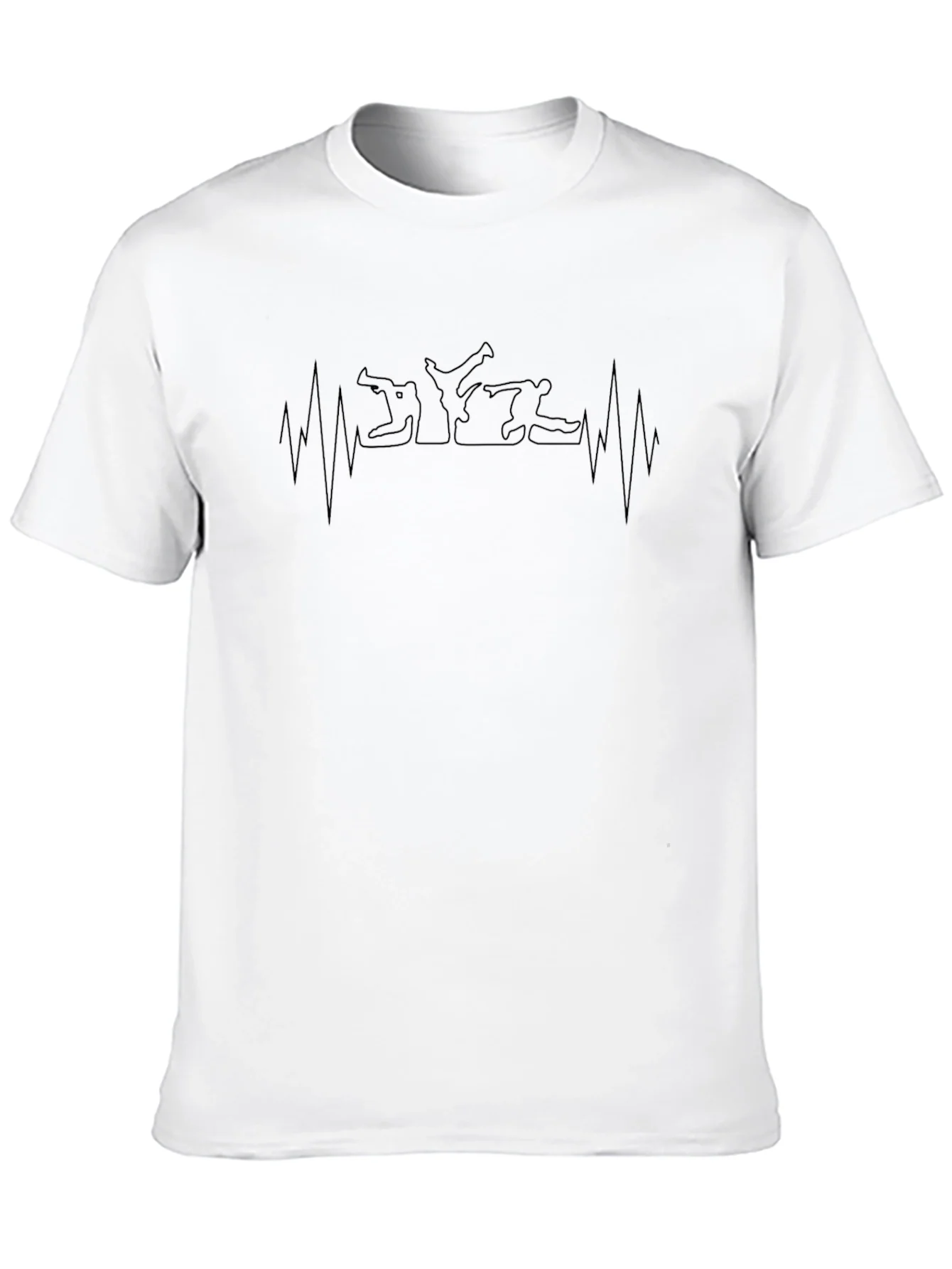 Martial Arts Heartbeat T-Shirt - Black