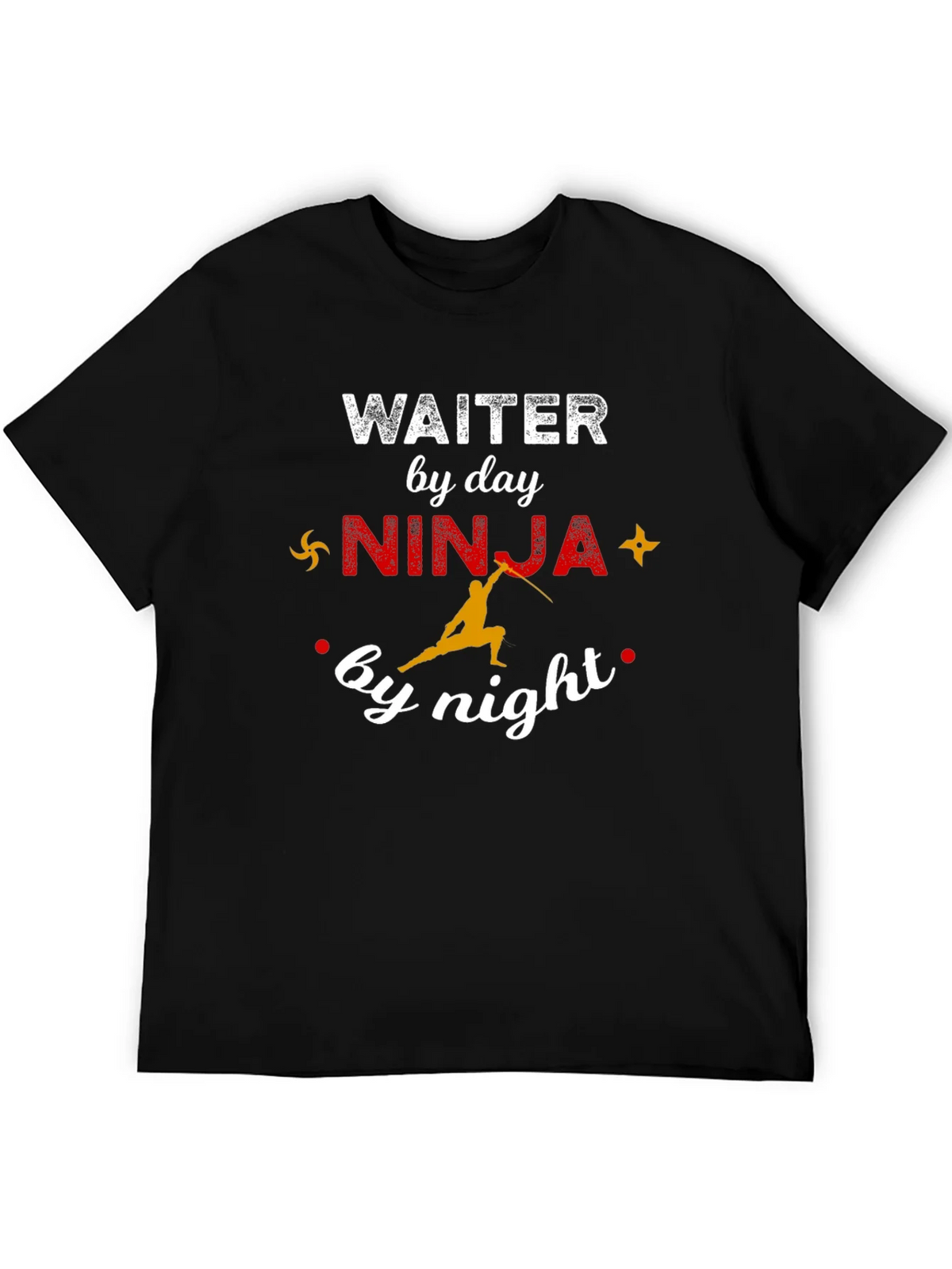 Waiter by Day Ninja by Night Graphic Tee