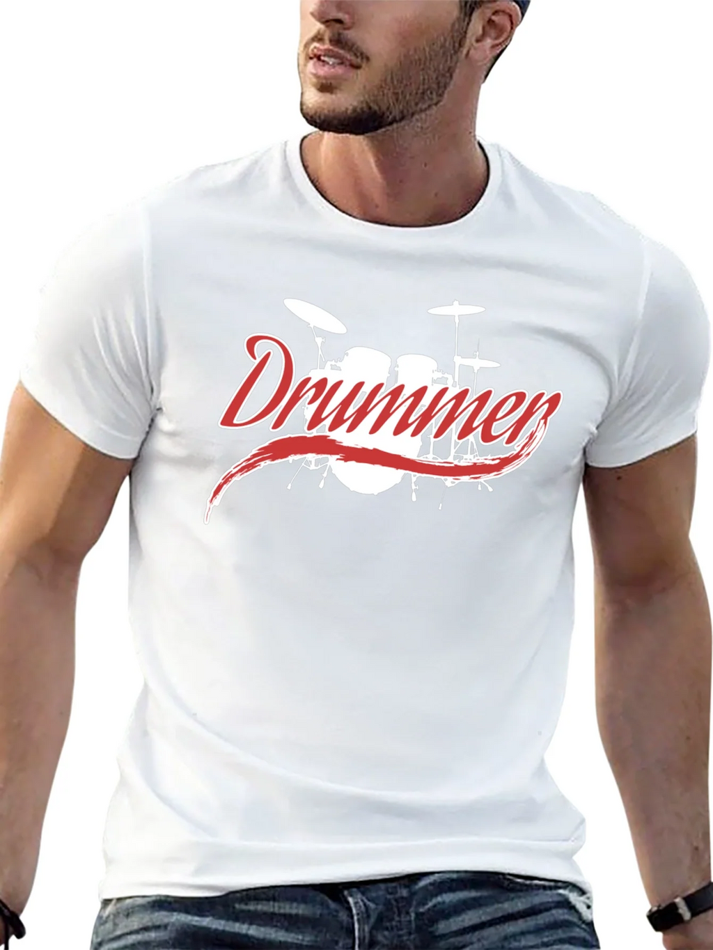 Drummer Graphic Tee - Black