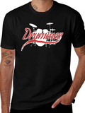 Drummer Graphic Tee - Black