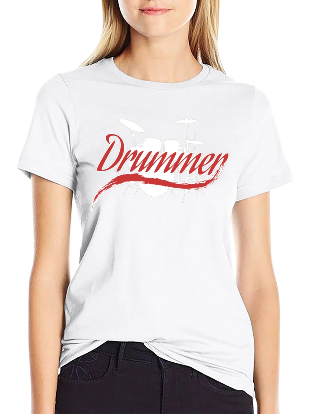 Drummer Graphic Tee - Black