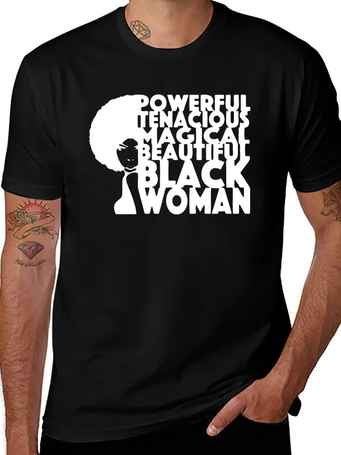 Powerful Black Woman Graphic Tee