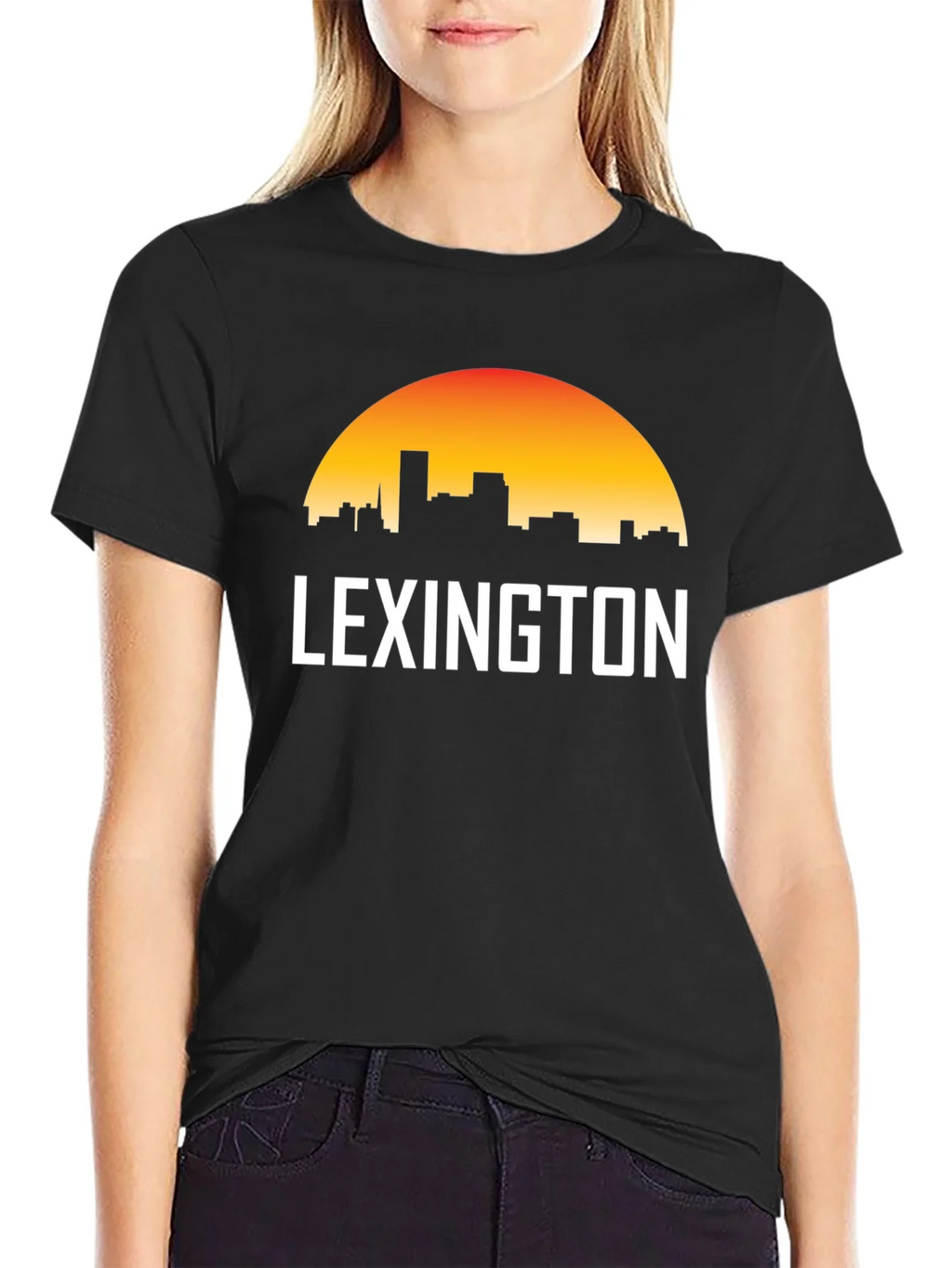 Lexington Skyline Graphic T-Shirt - Retro Sunset Tee