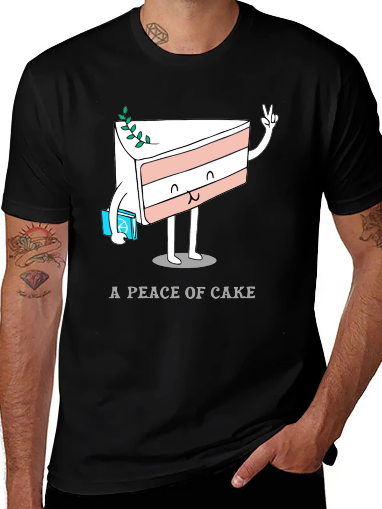 A Piece of Cake T-Shirt - Funny Cartoon Dessert Tee