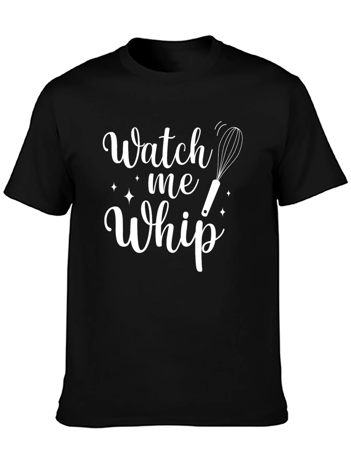 Watch Me Whip Black Crewneck T-Shirt