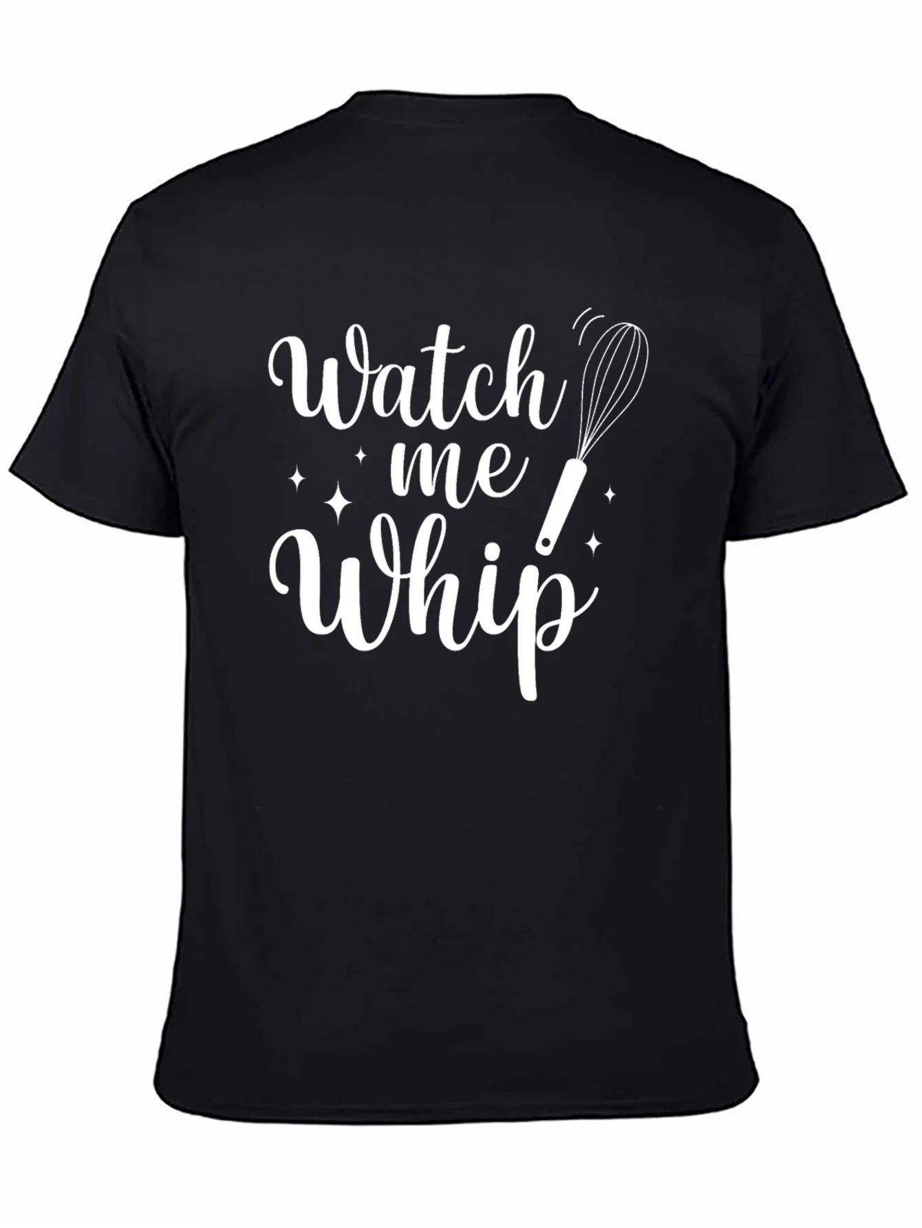 Watch Me Whip Black Crewneck T-Shirt