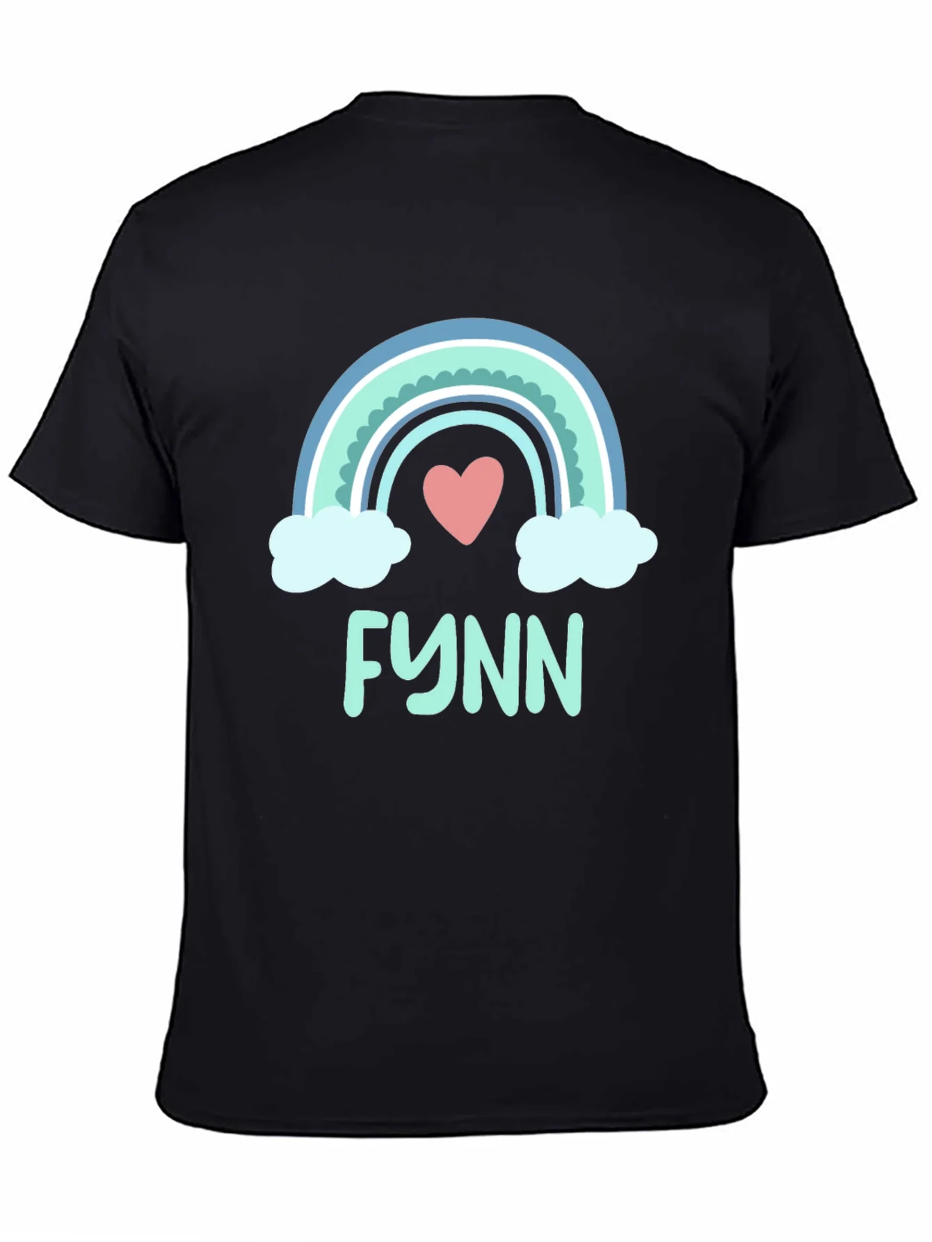Rainbow Heart Tee - Personalized with Name