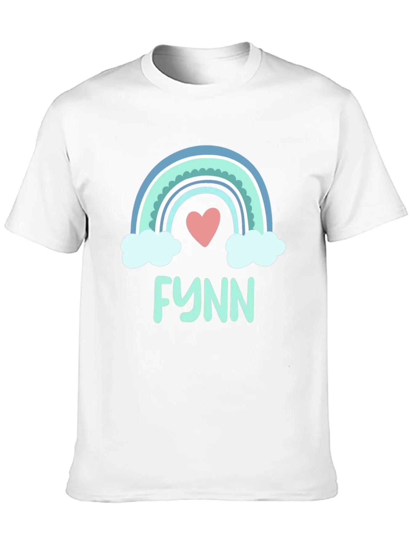Rainbow Heart Tee - Personalized with Name