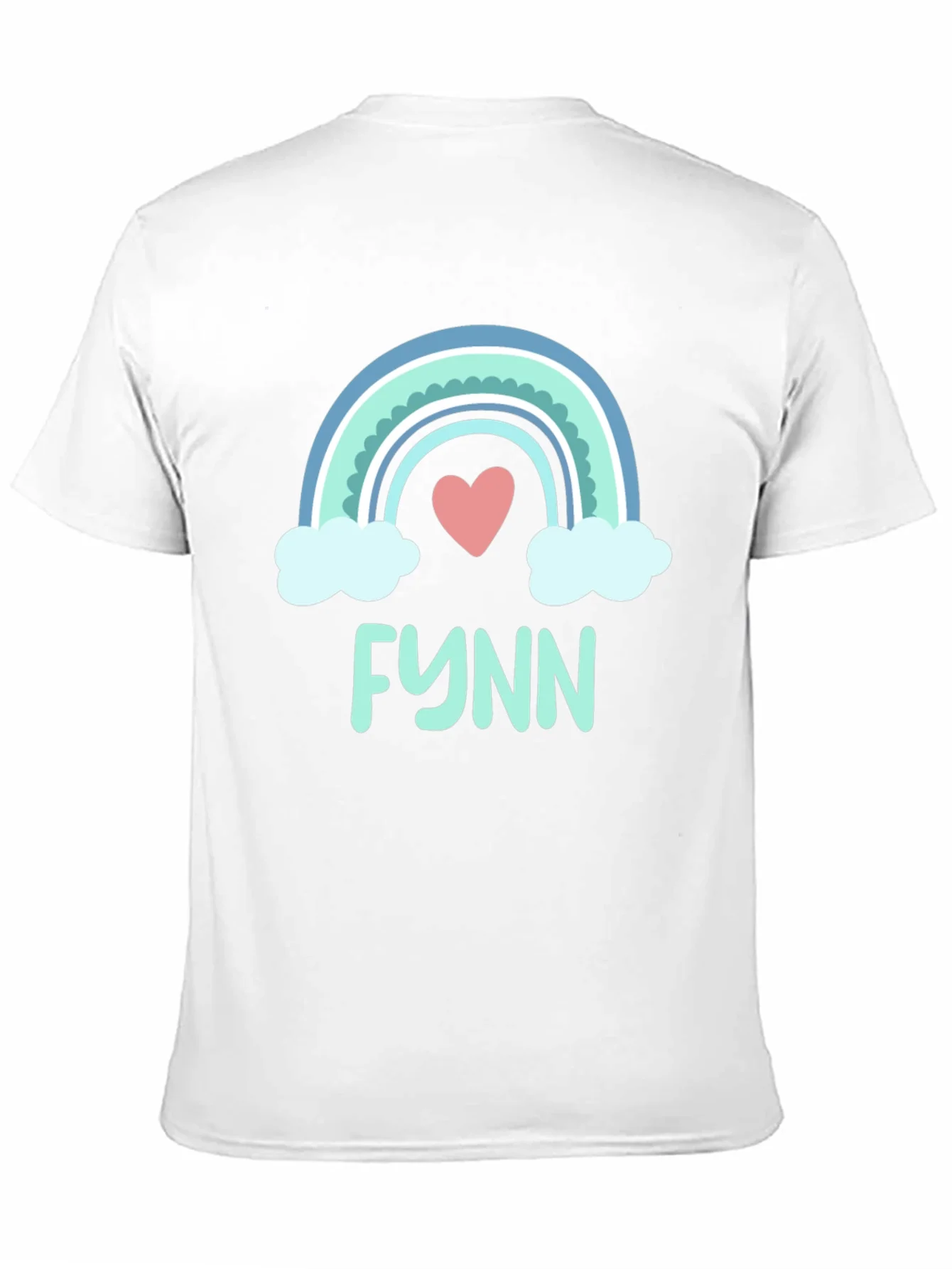 Rainbow Heart Tee - Personalized with Name