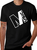 Modern Black Graphic Tee