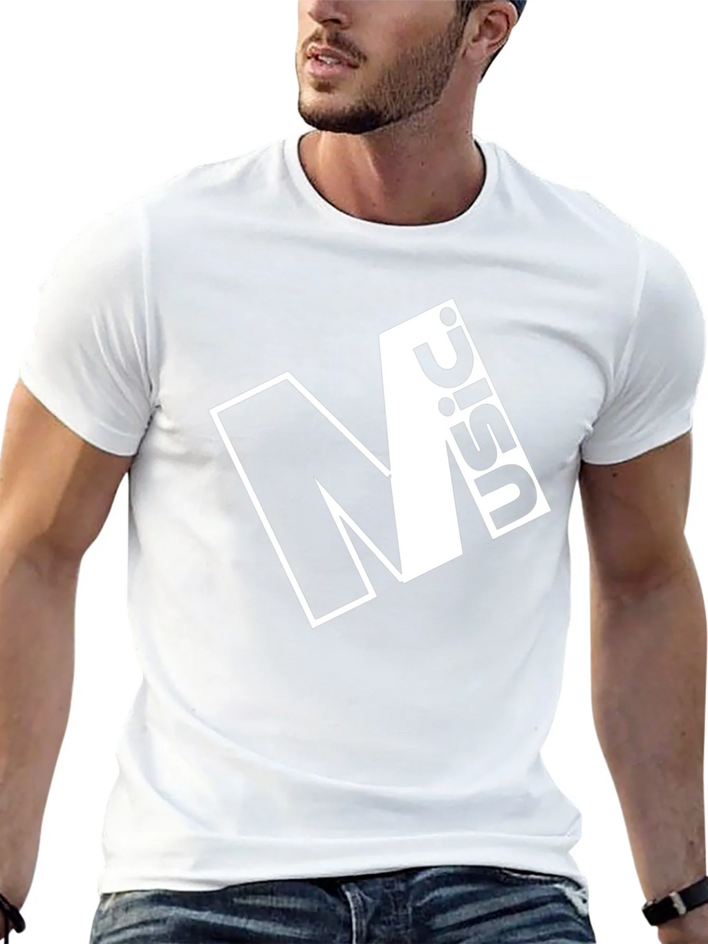 Modern Black Graphic Tee