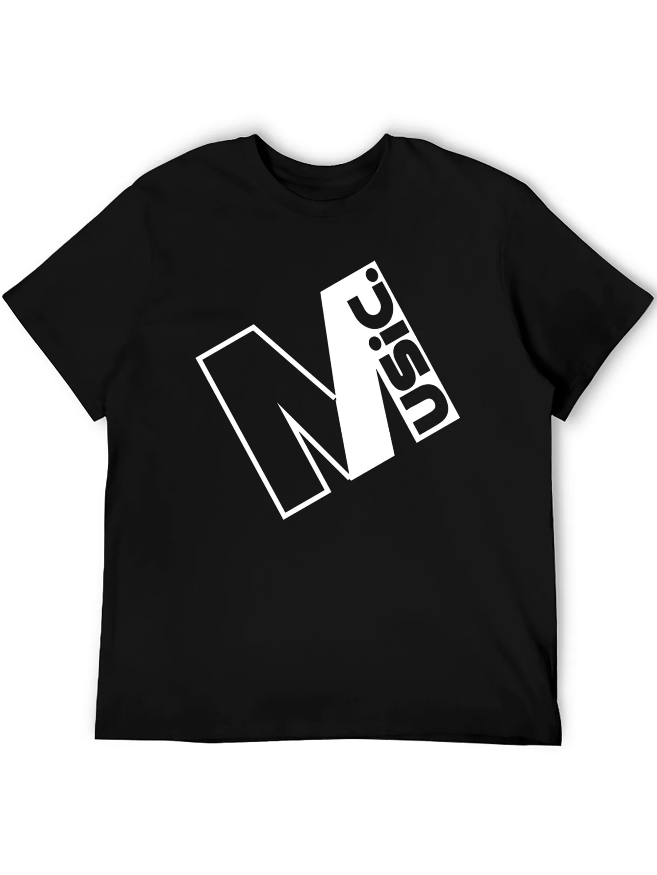 Modern Black Graphic Tee