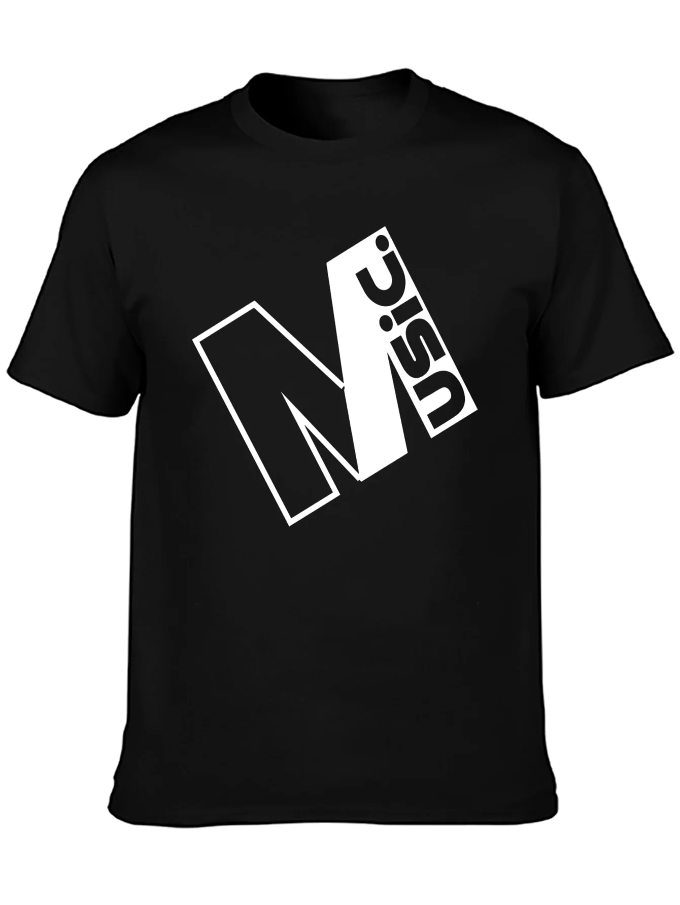 Modern Black Graphic Tee