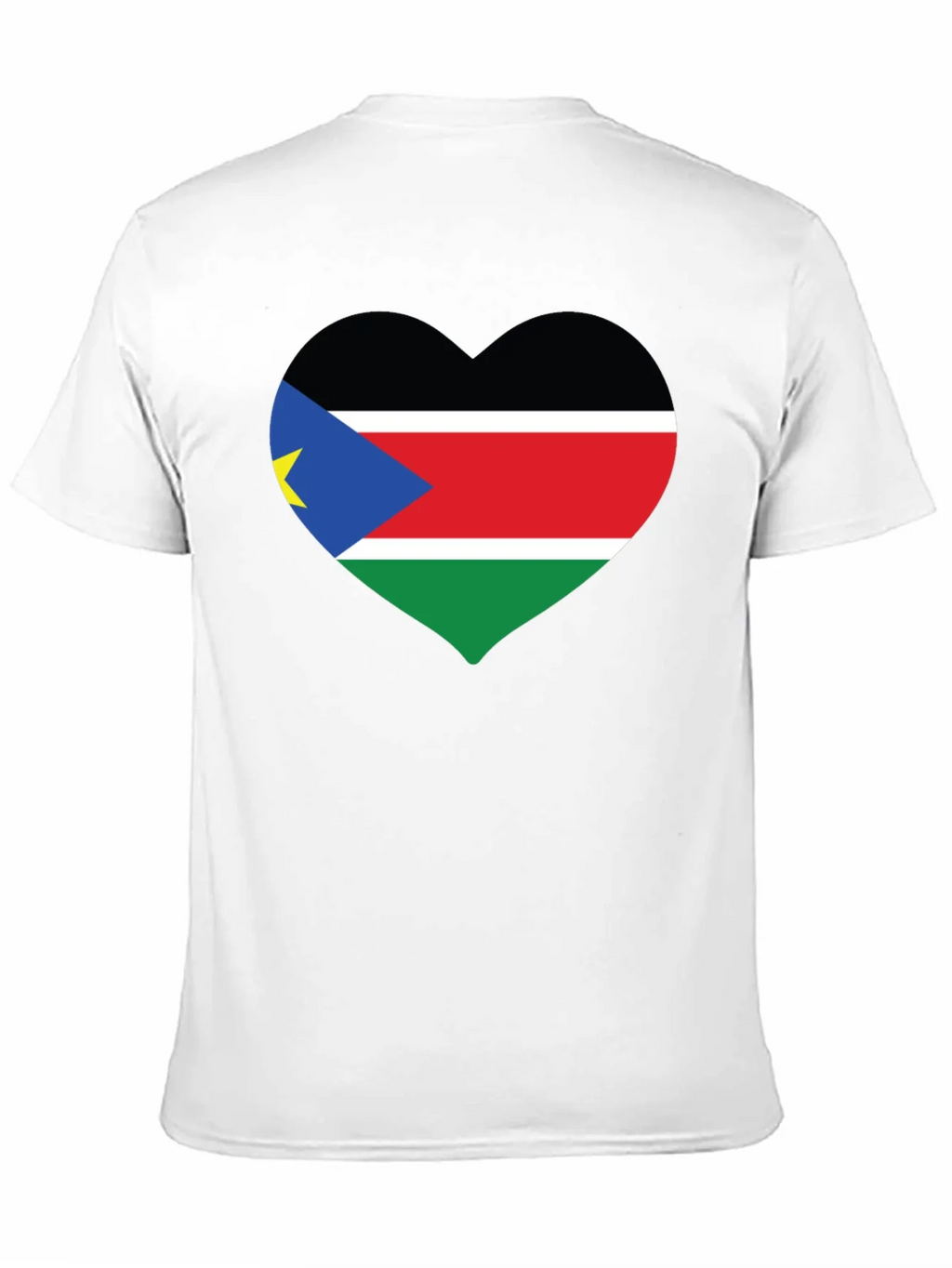 South Sudan Flag Heart T-Shirt