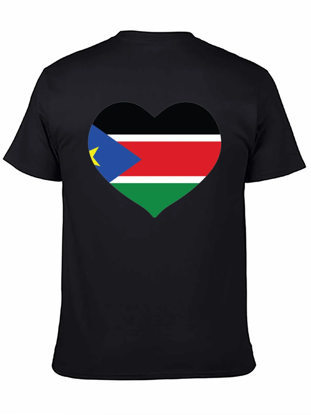 South Sudan Flag Heart T-Shirt