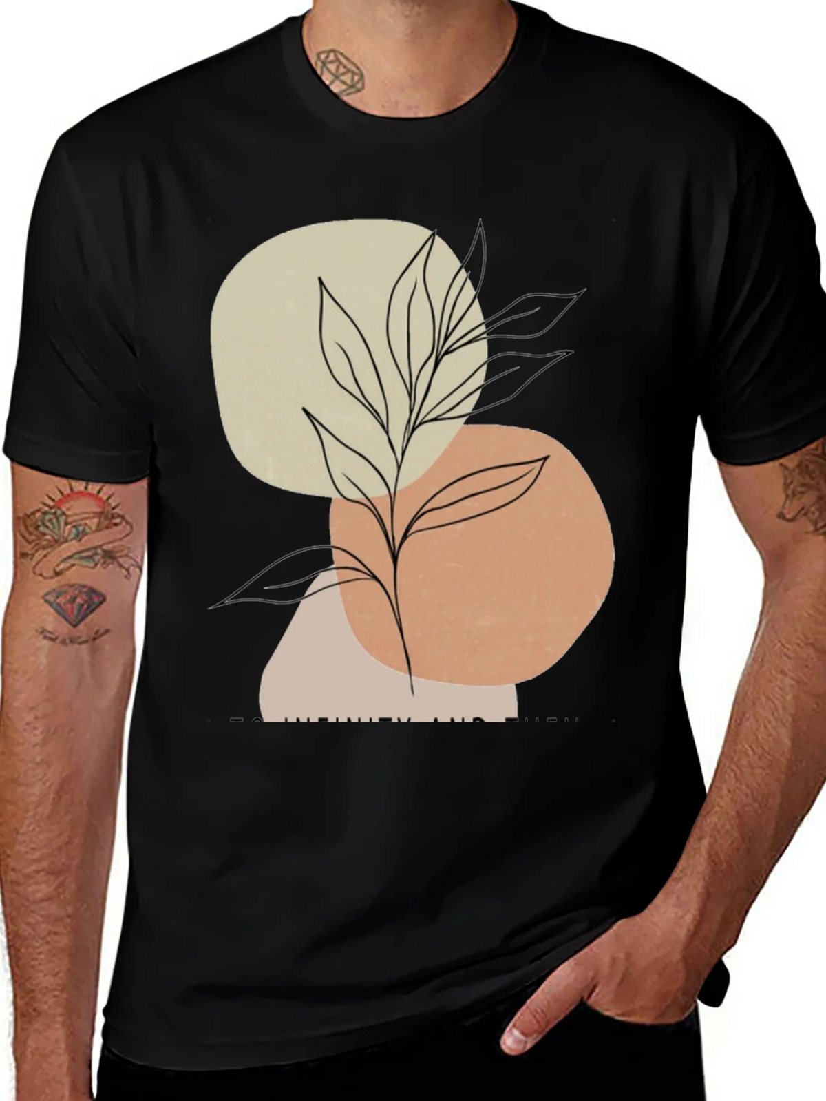 Abstract Art Plant Graphic Mens T-Shirt