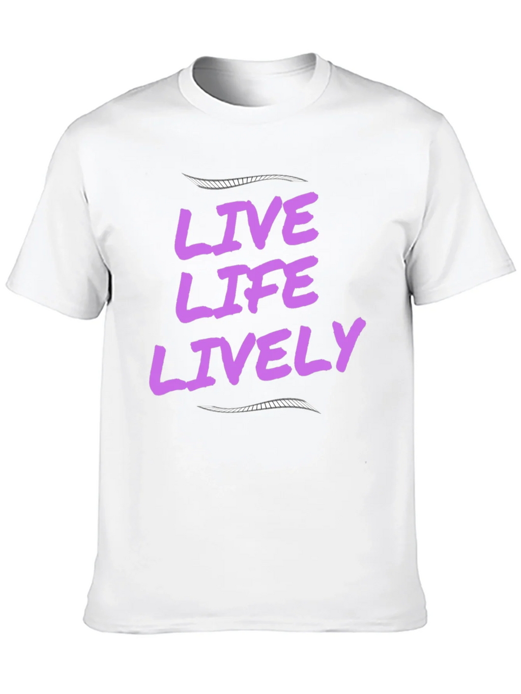 Live Life Lively Black T-Shirt